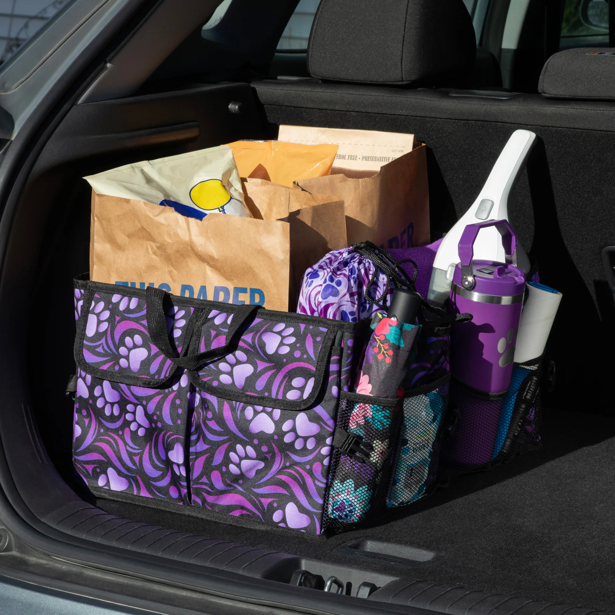 Paw Print Car Trunk Foldable Organizer - Image 29