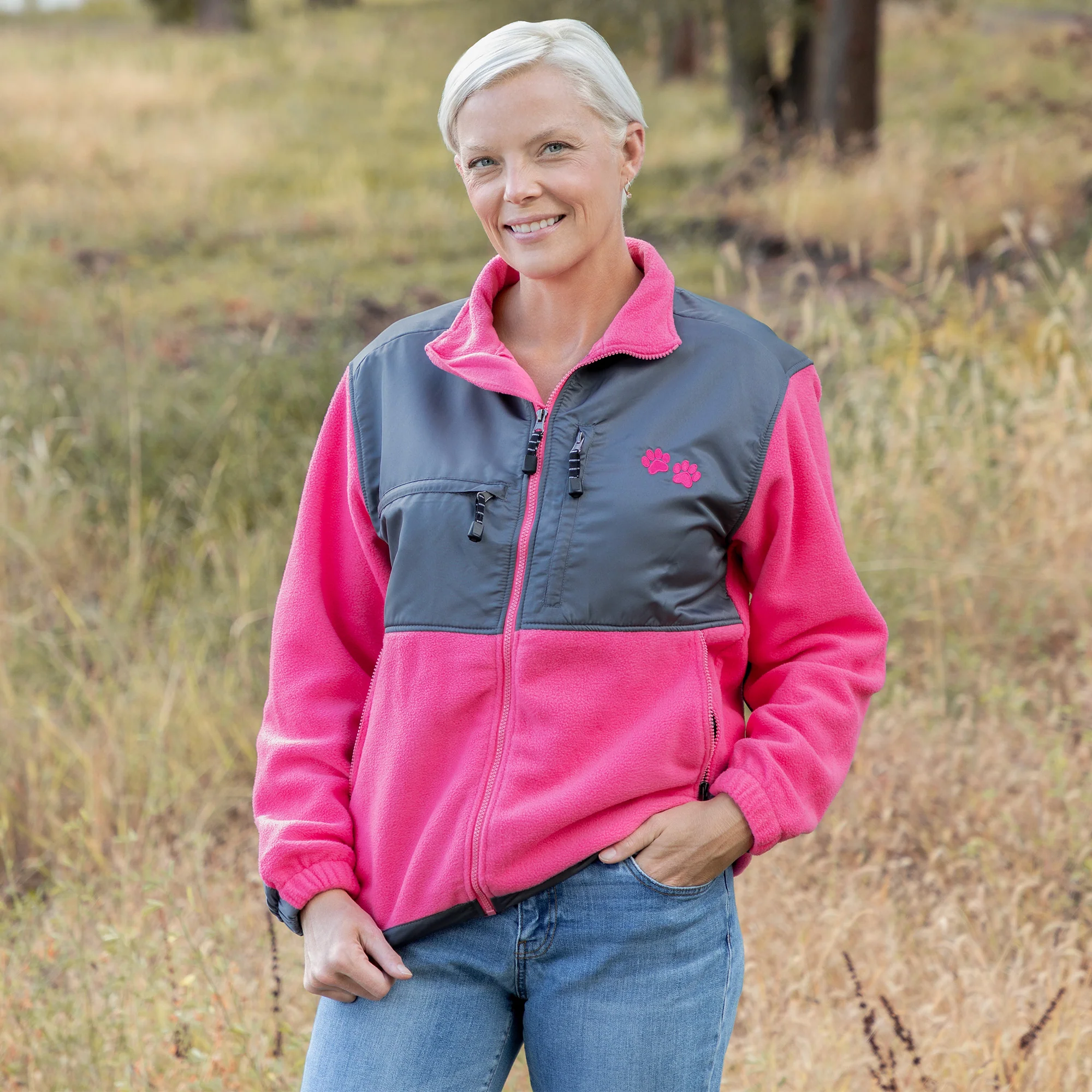 Paw Print Heavyweight Polar Fleece Jacket - Image 15