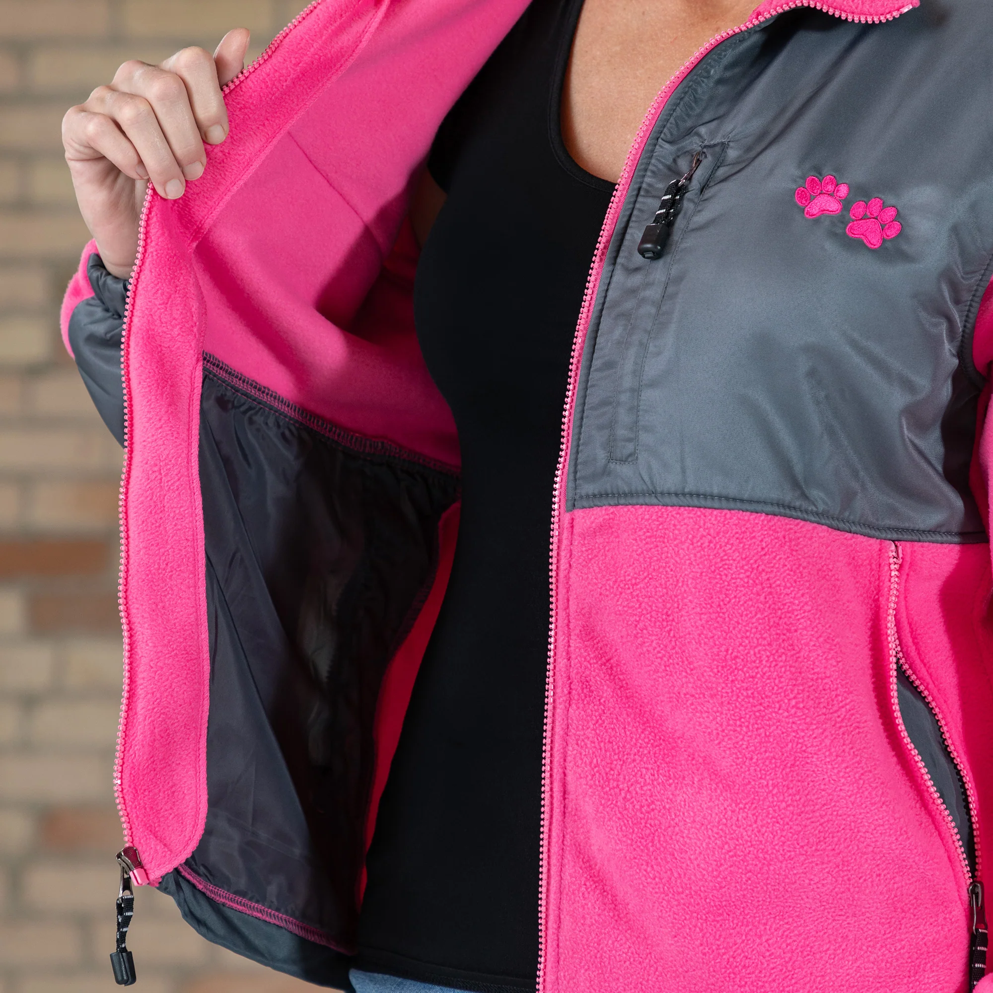 Paw Print Heavyweight Polar Fleece Jacket - Image 18