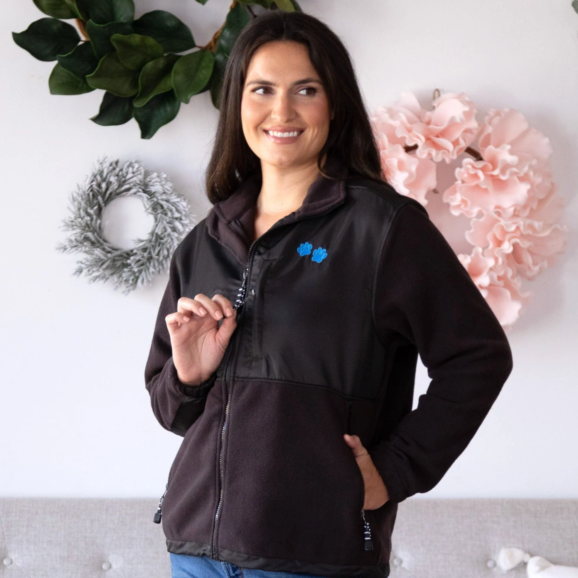 Paw Print Heavyweight Polar Fleece Jacket - Image 19