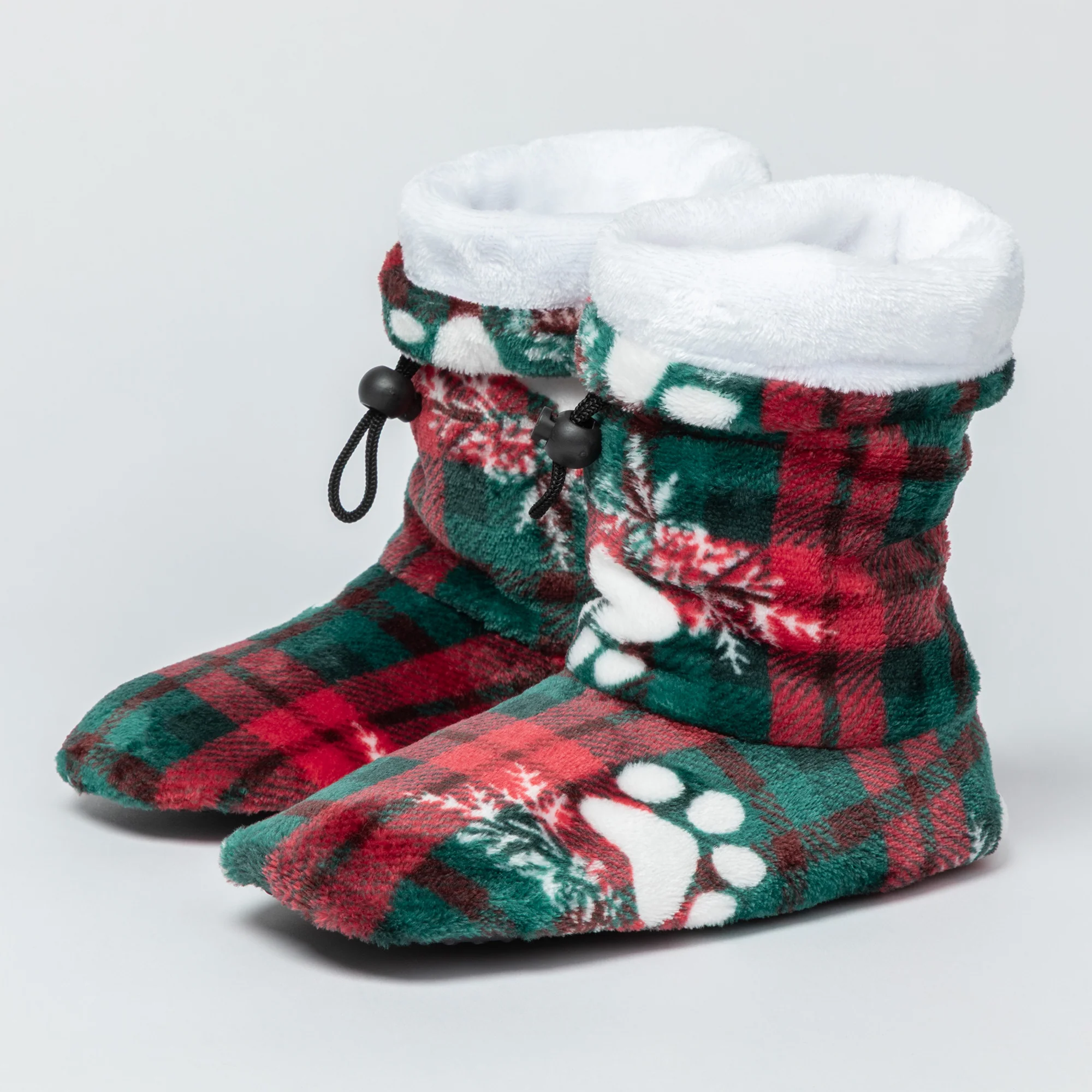 Super Cozy&trade; Deluxe Paw Non-Slip Toggle Slipper Booties - Image 10