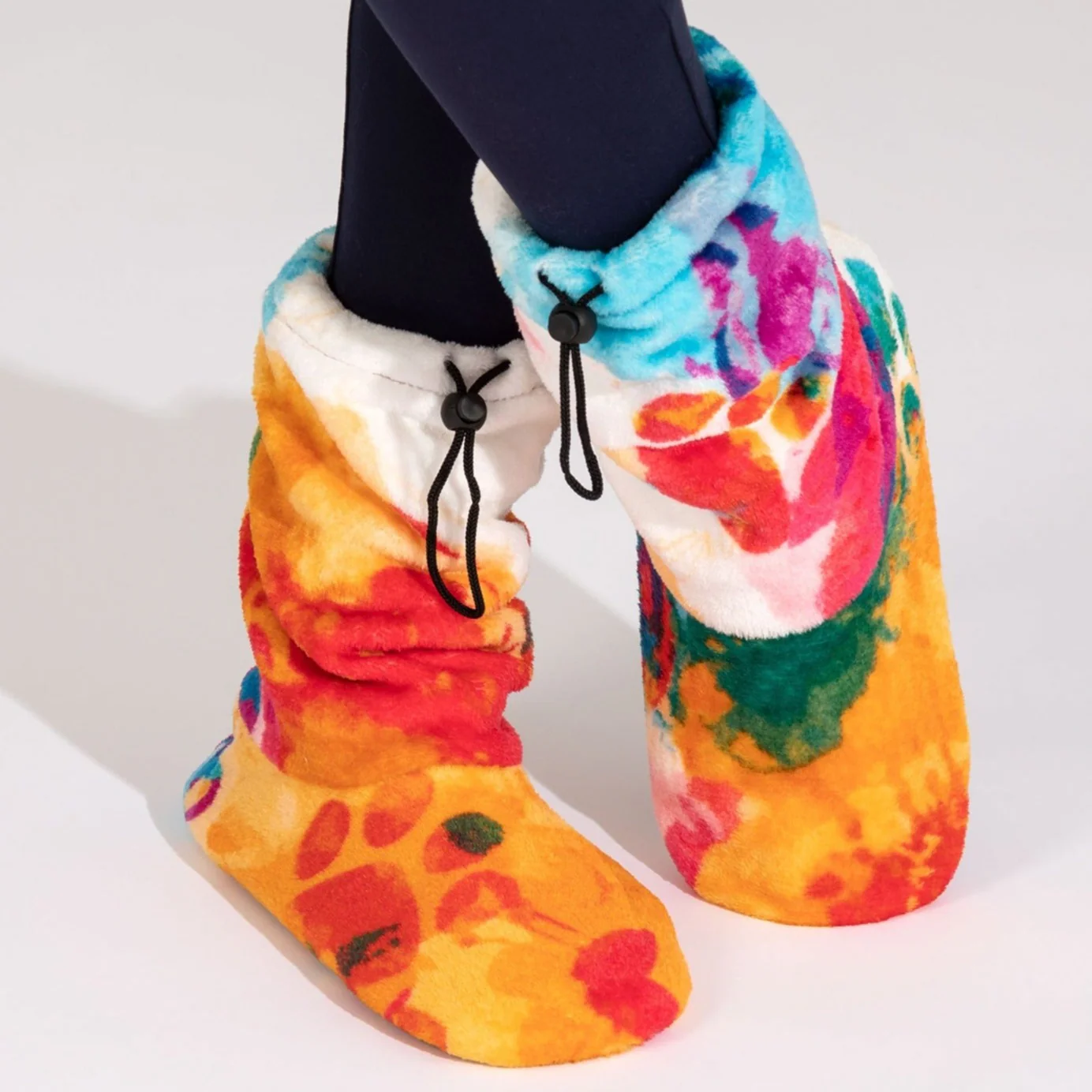 Super Cozy&trade; Deluxe Paw Non-Slip Toggle Slipper Booties - Image 35