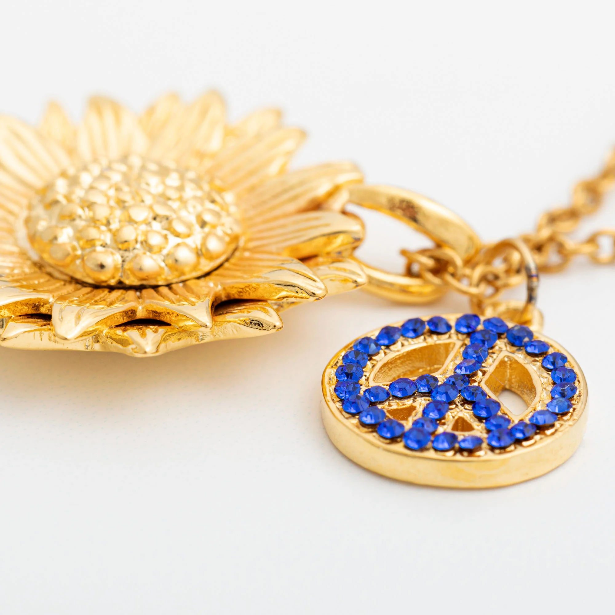Peace For Ukraine Gold Plated Necklace - Image 9