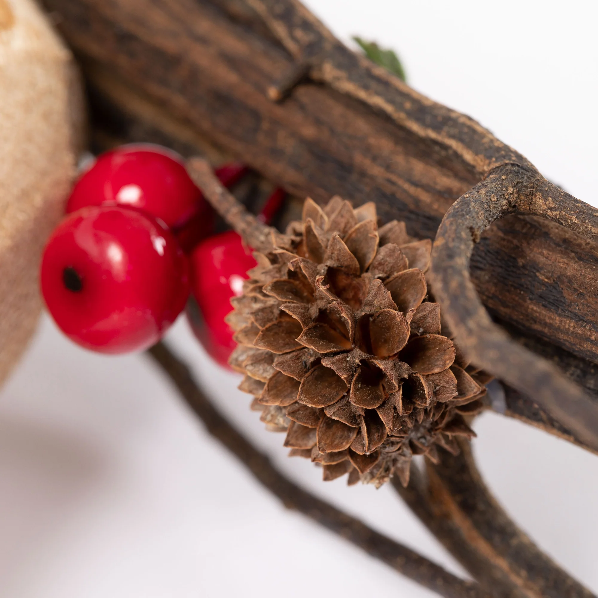 Recycled Driftwood Bird on a Branch Ornament - Image 2