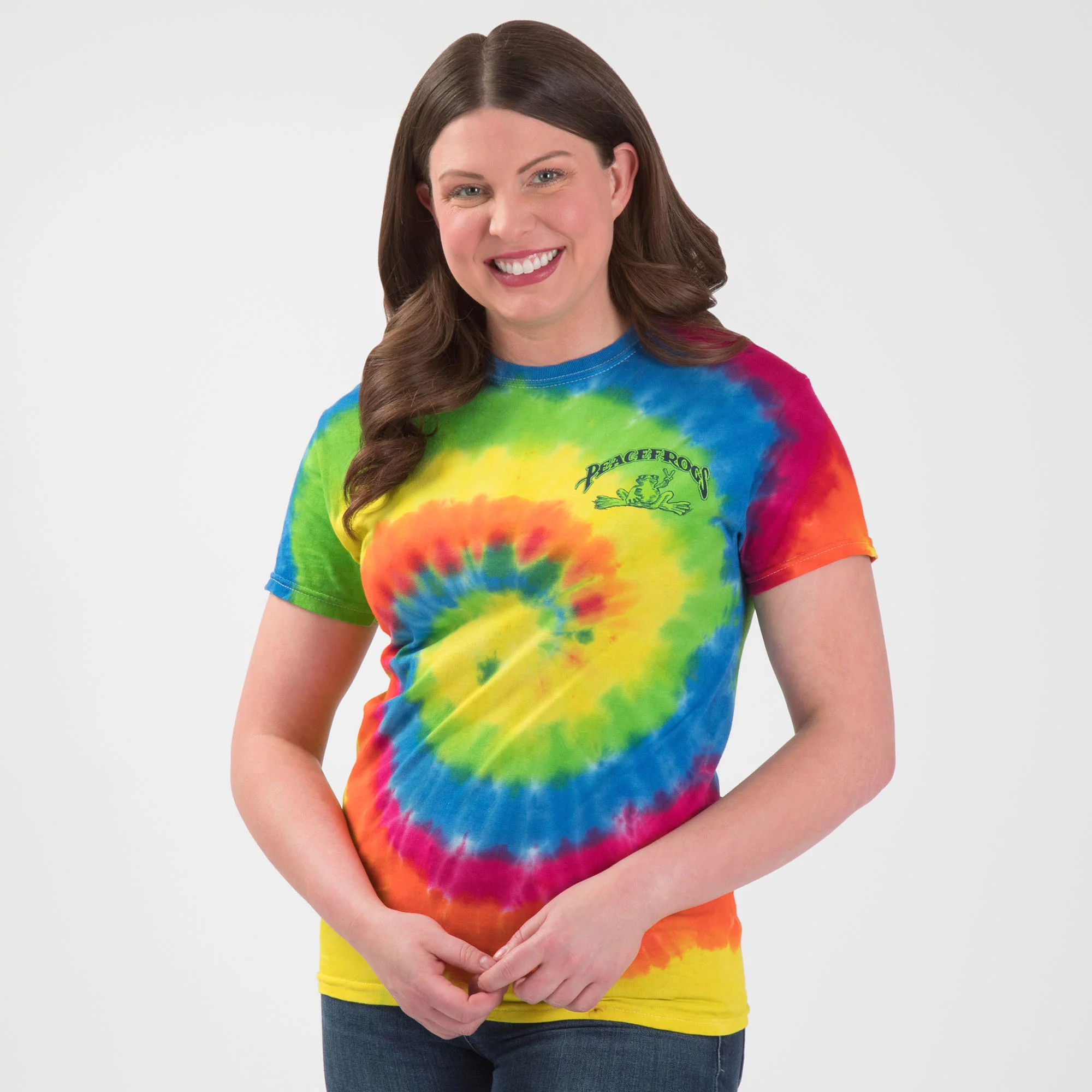 Peace Frogs Back in the Day Tie-Dye T-Shirt - Image 2