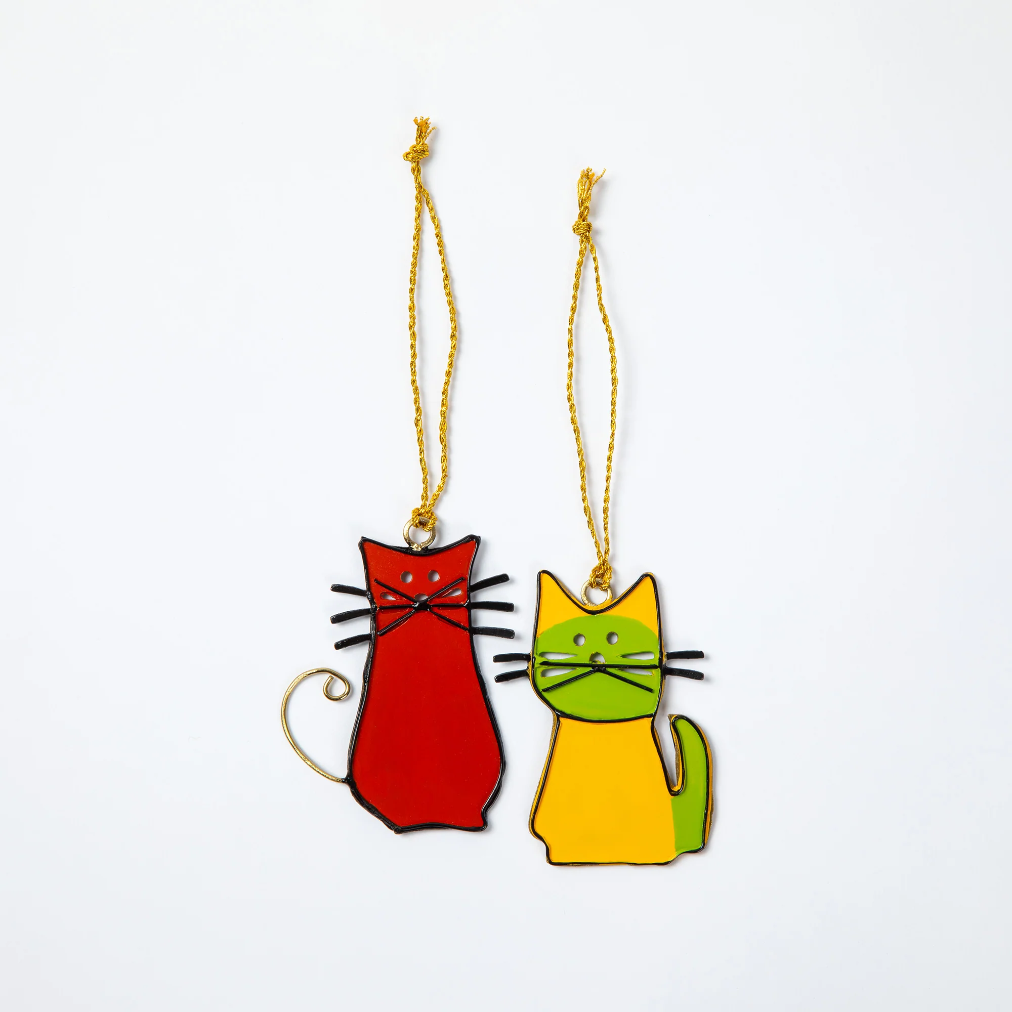 Thick As Thieves Glass Cat Ornament - Set of 2 - Image 2
