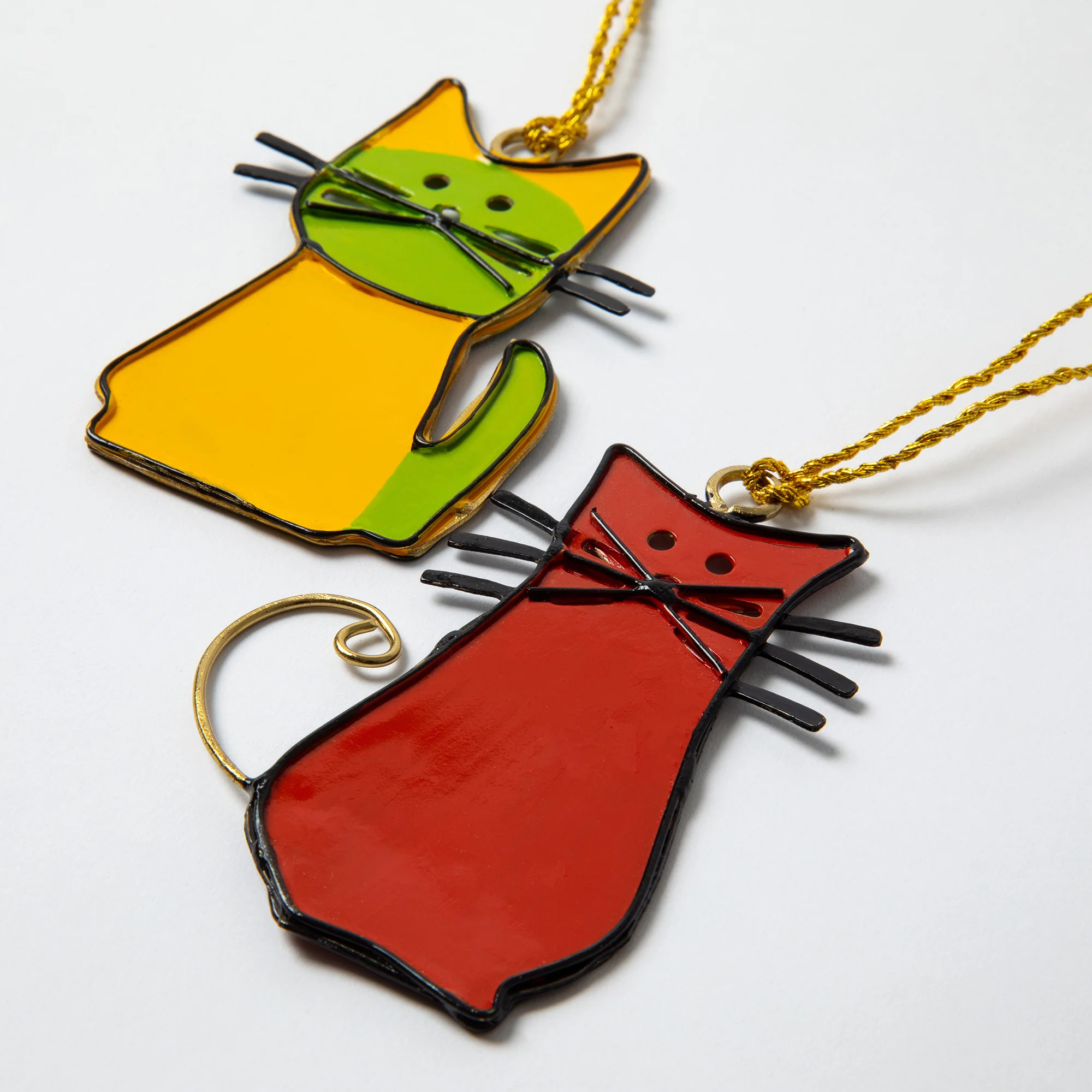 Thick As Thieves Glass Cat Ornament - Set of 2 - Image 3