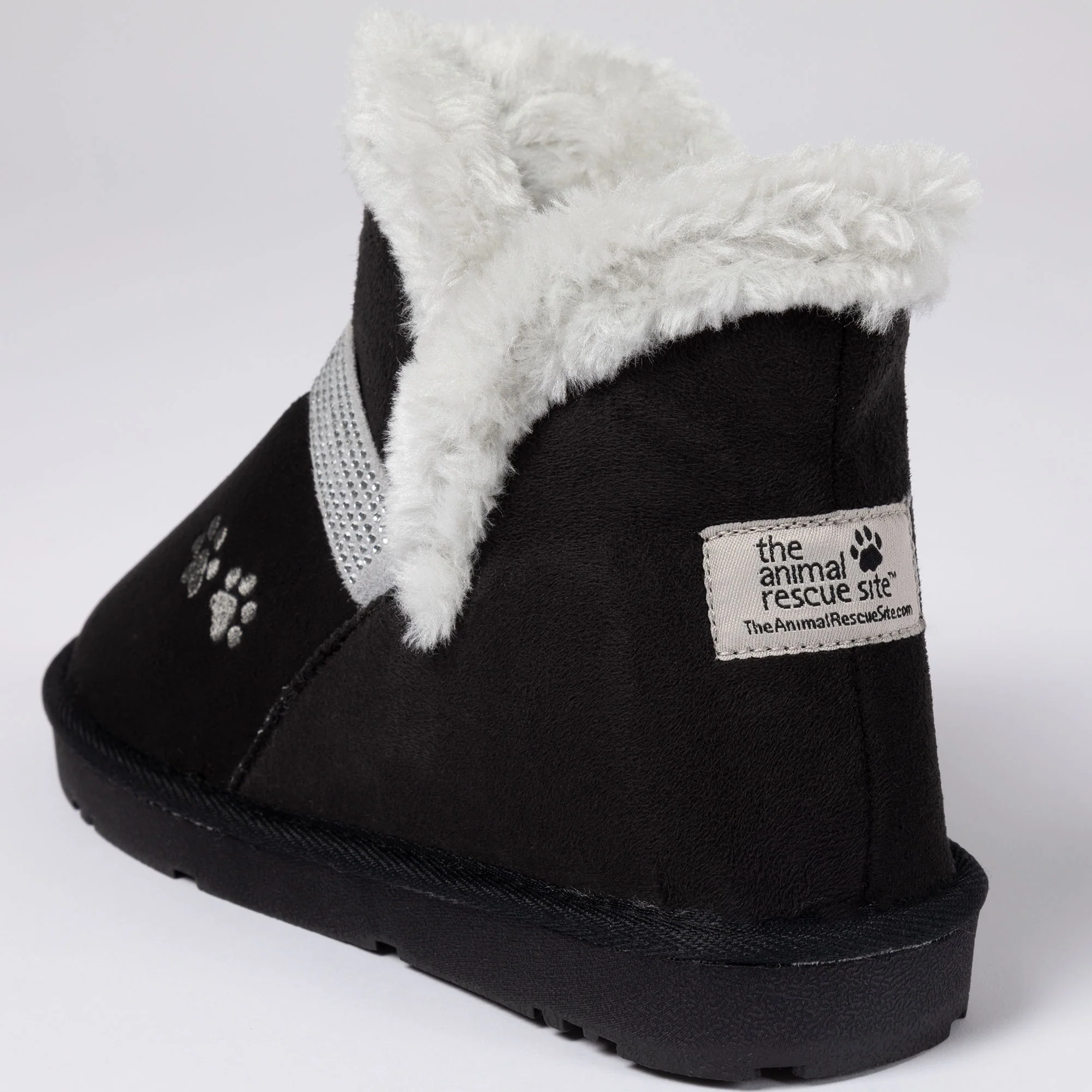 Paw Print Faux Suede Ankle Boots - Image 6
