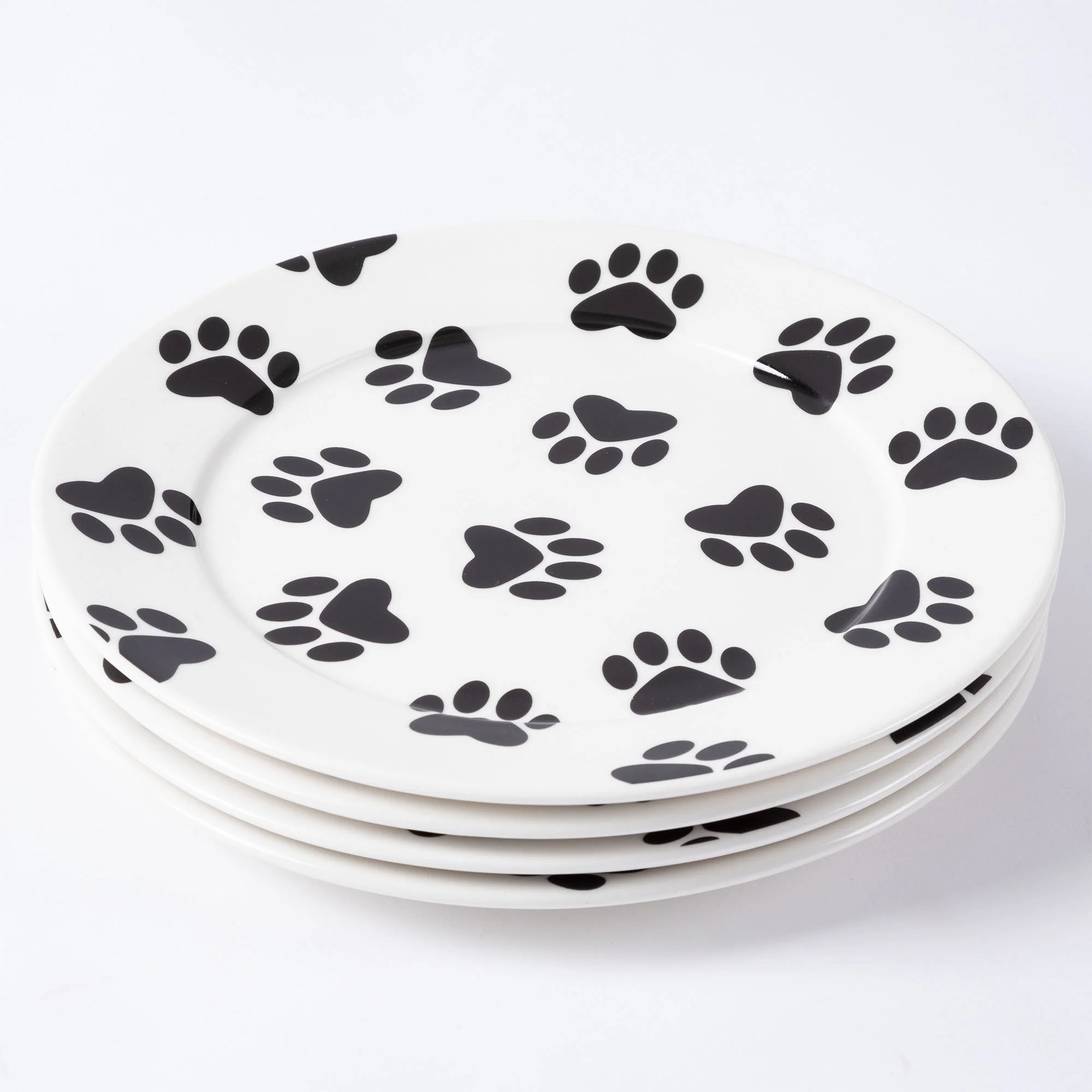 Paw Print Salad Plates - Set of 4 - Image 3