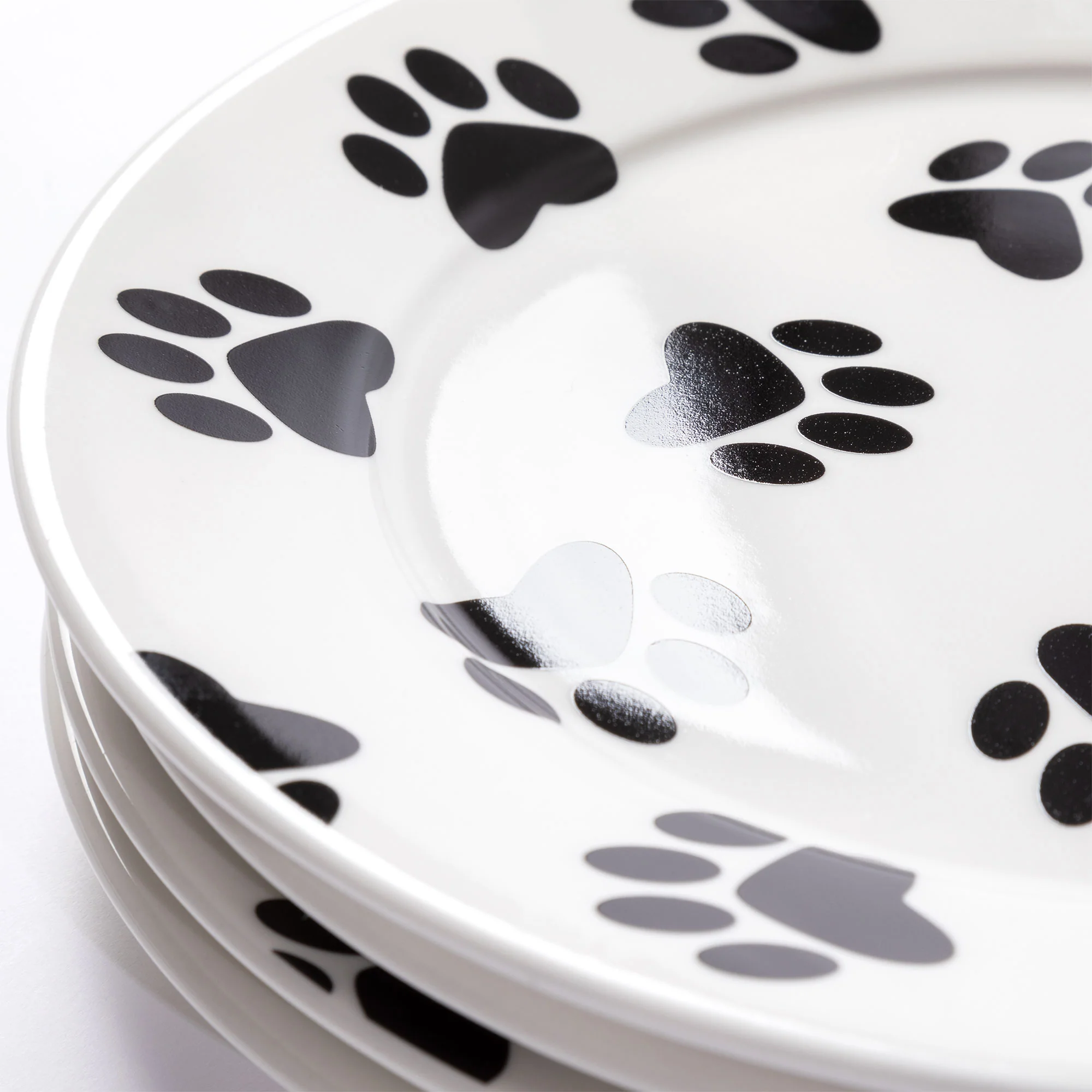 Paw Print Salad Plates - Set of 4 - Image 4