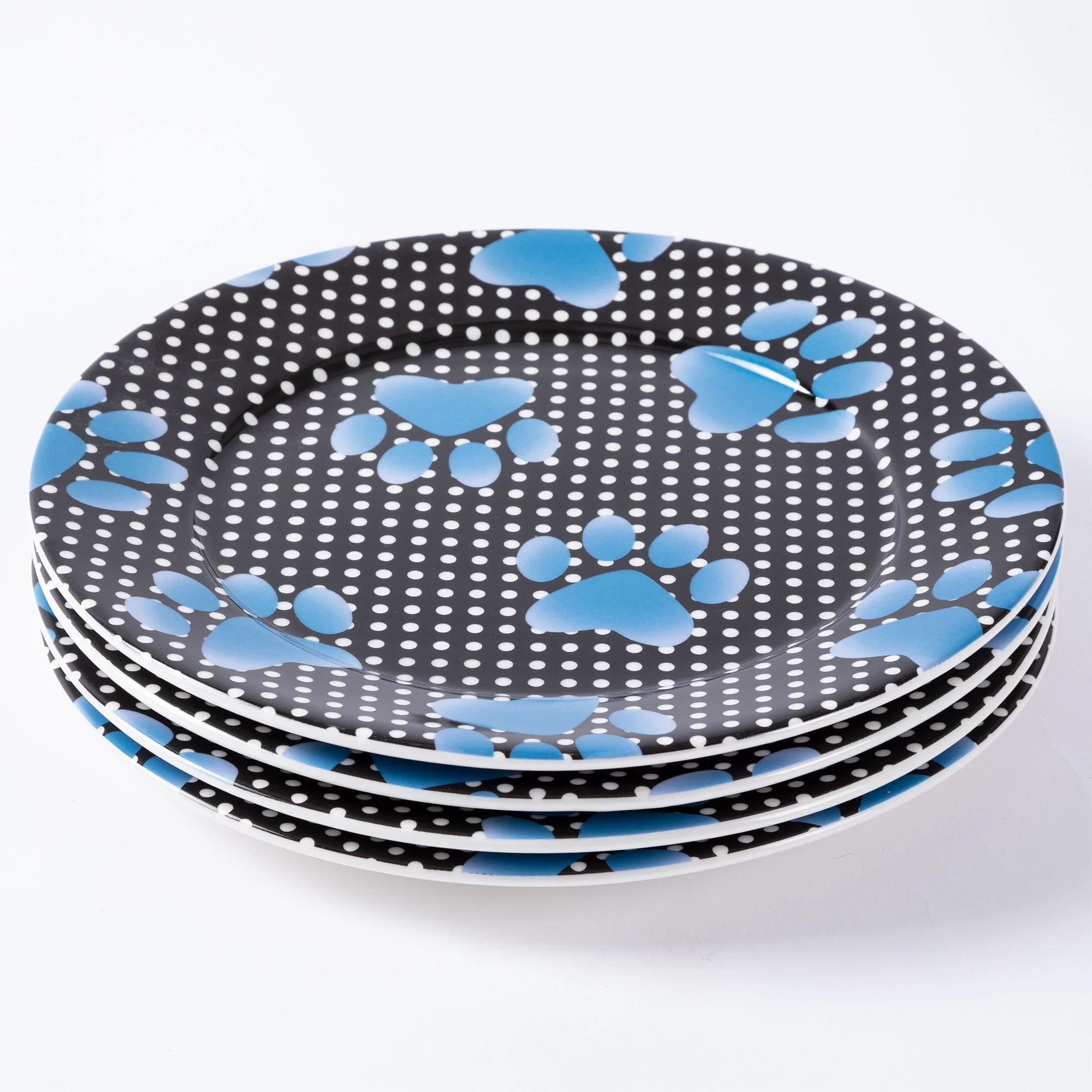 Paw Print Salad Plates - Set of 4 - Image 7