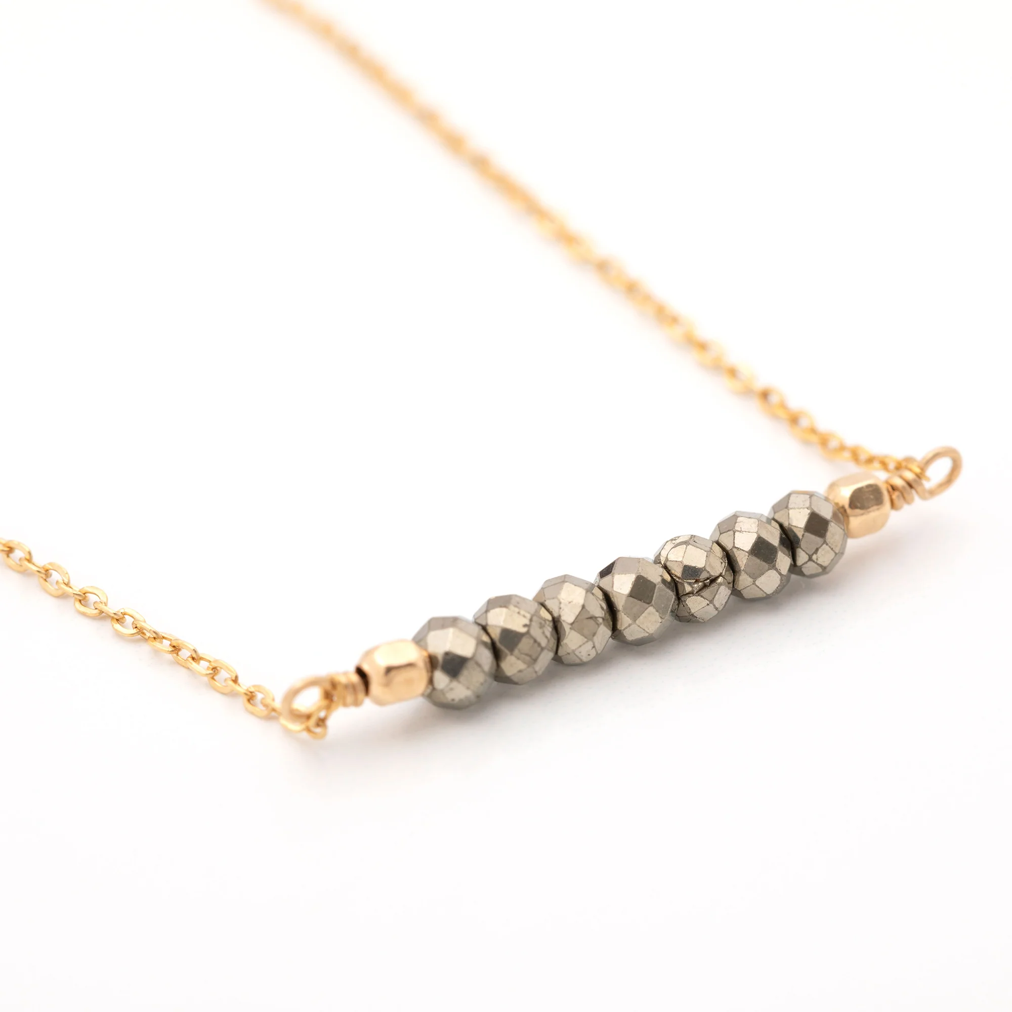 Gemstone Bar Gold Filled Necklace - Image 14