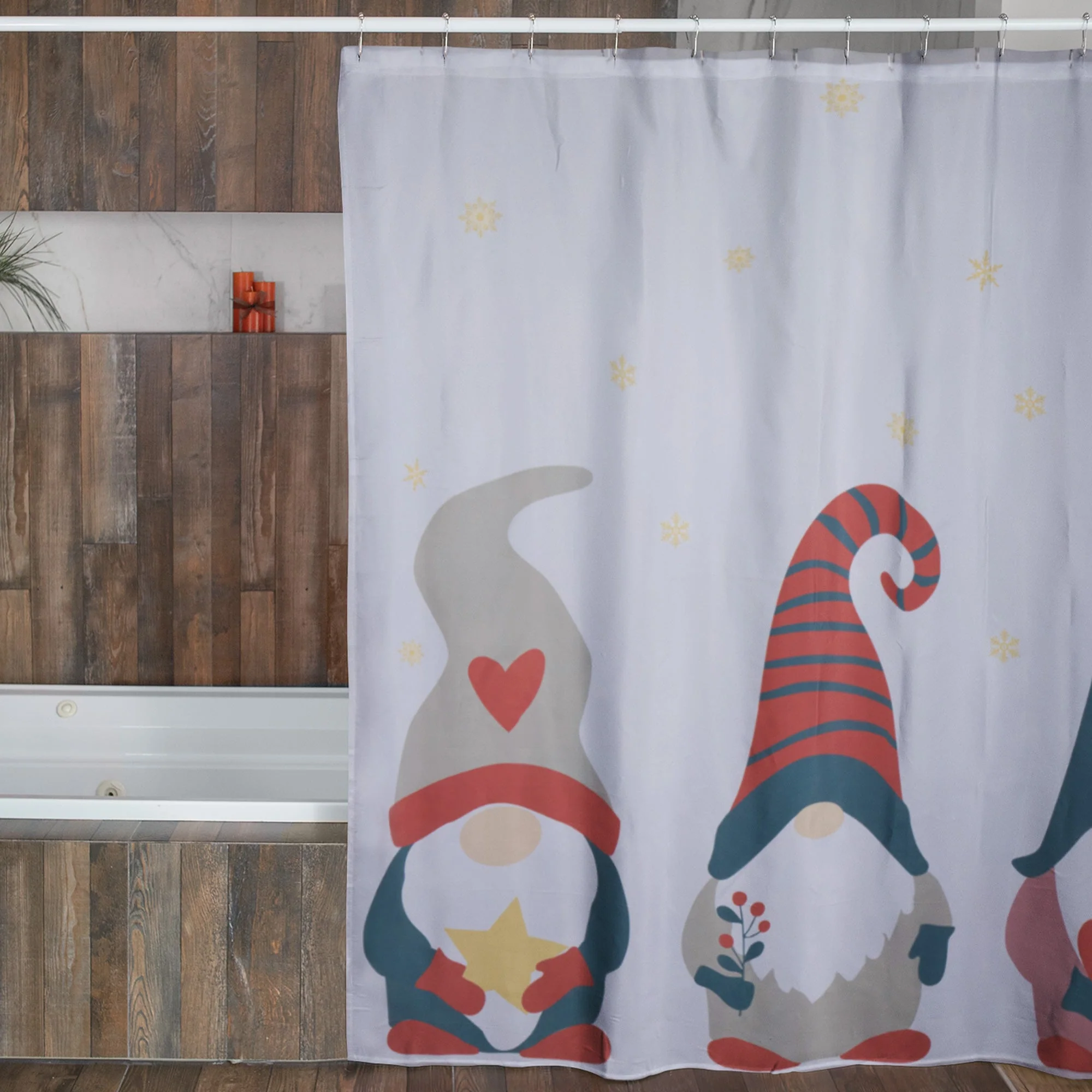 Winter Gnome Shower Curtain - Image 5