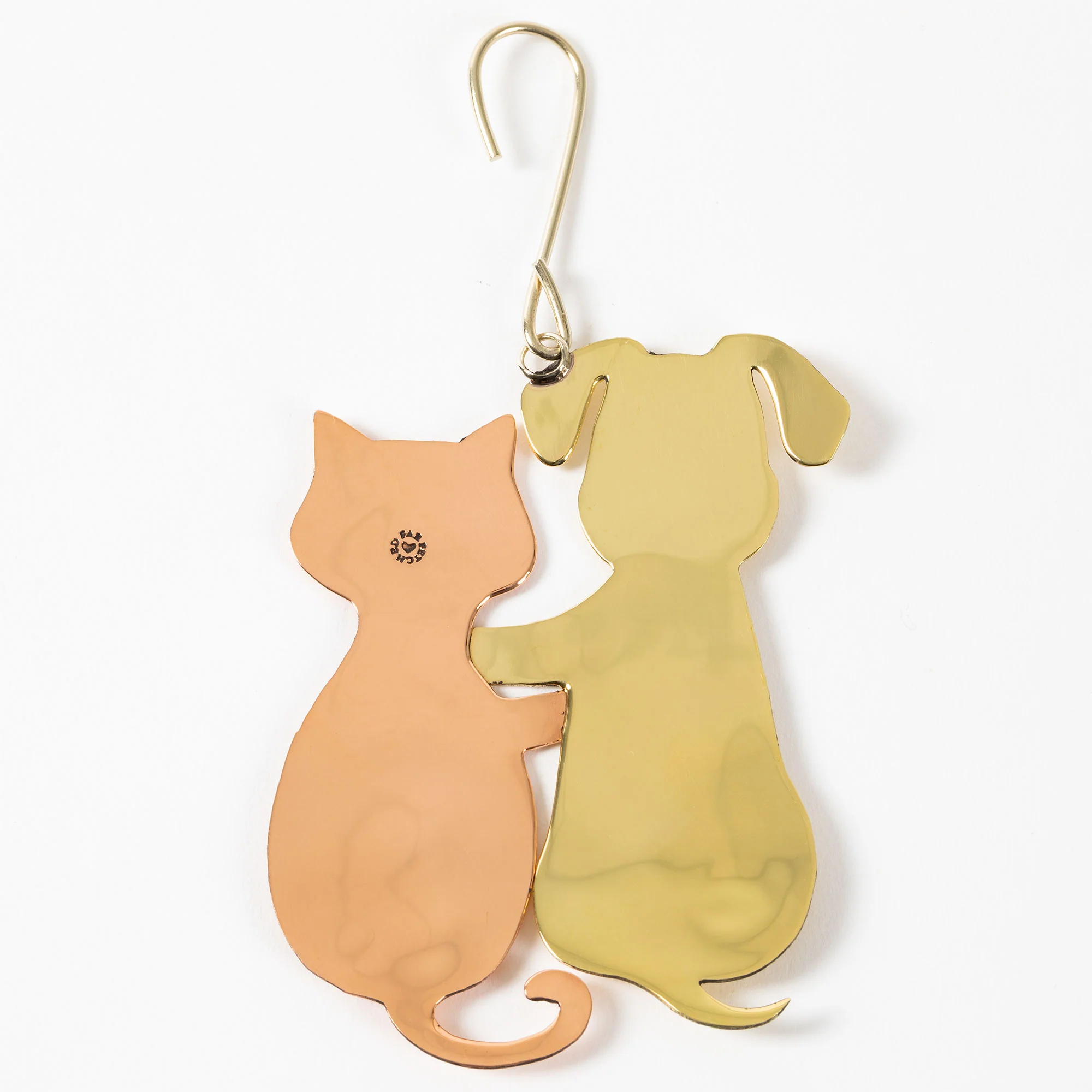Best Friends with Paws Mixed Metal Ornament - Image 3
