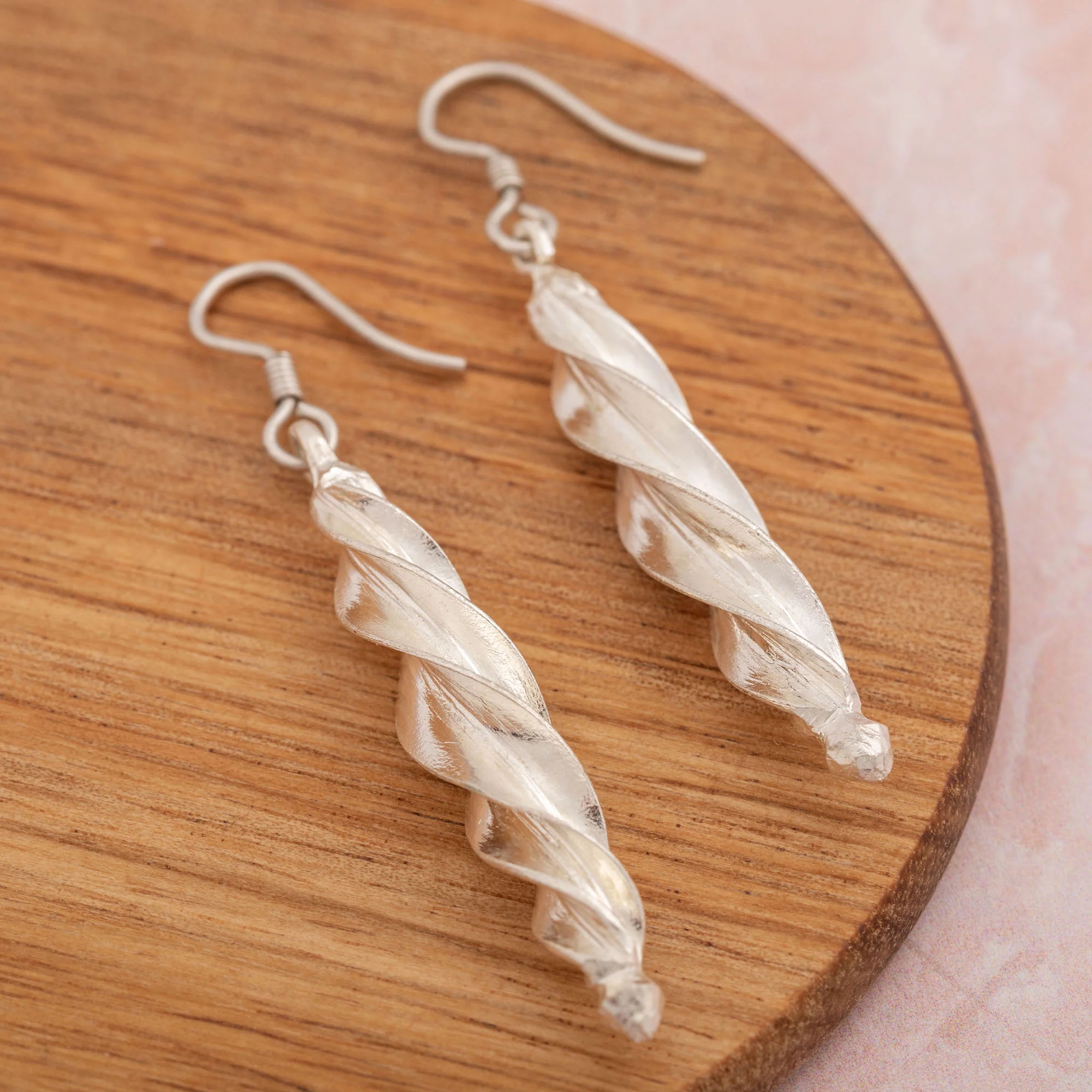 Fulani Spiral Djenne Drop Earrings - Image 3