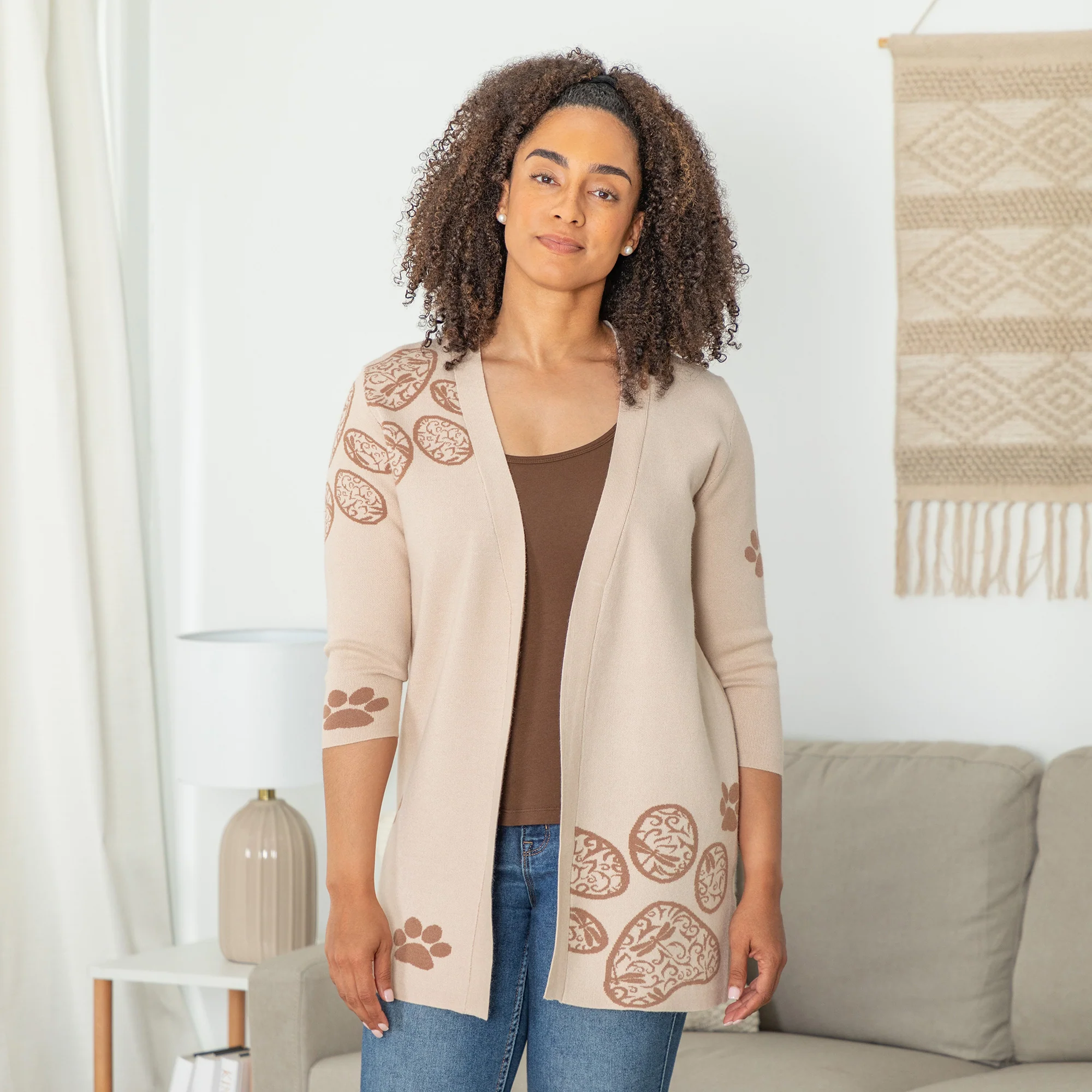 Pop of Paw Long Cardigan - Image 4