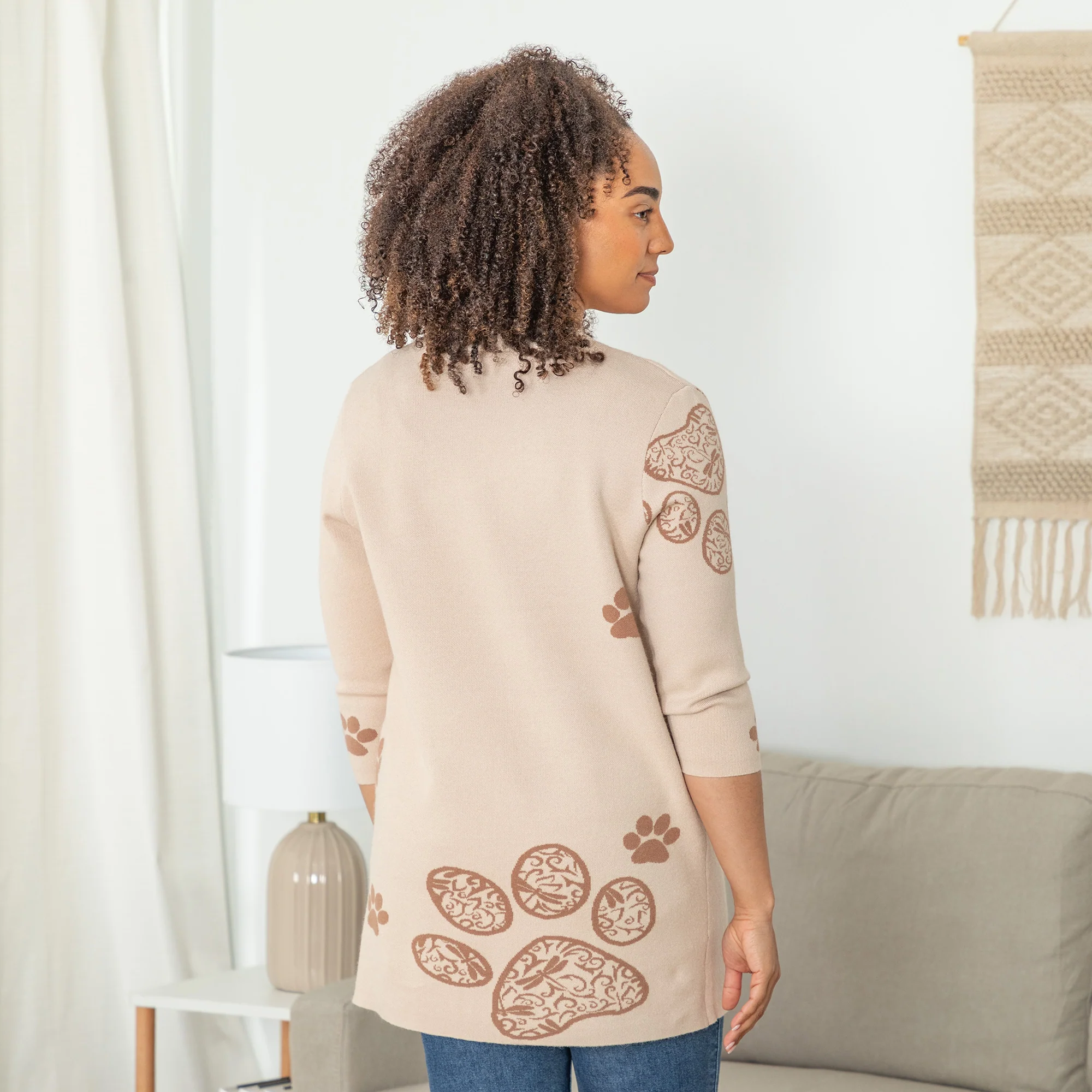 Pop of Paw Long Cardigan - Image 5