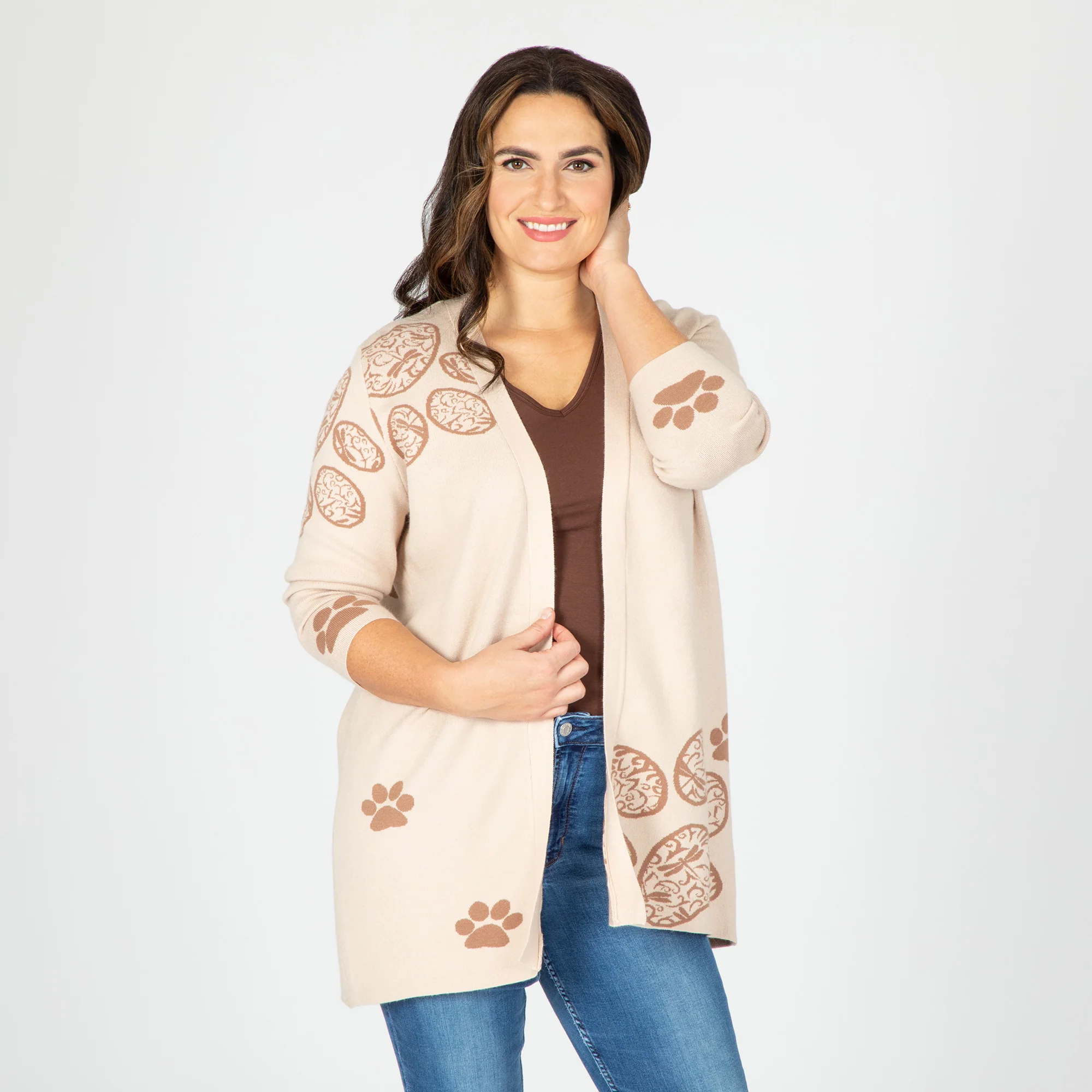 Pop of Paw Long Cardigan - Image 6