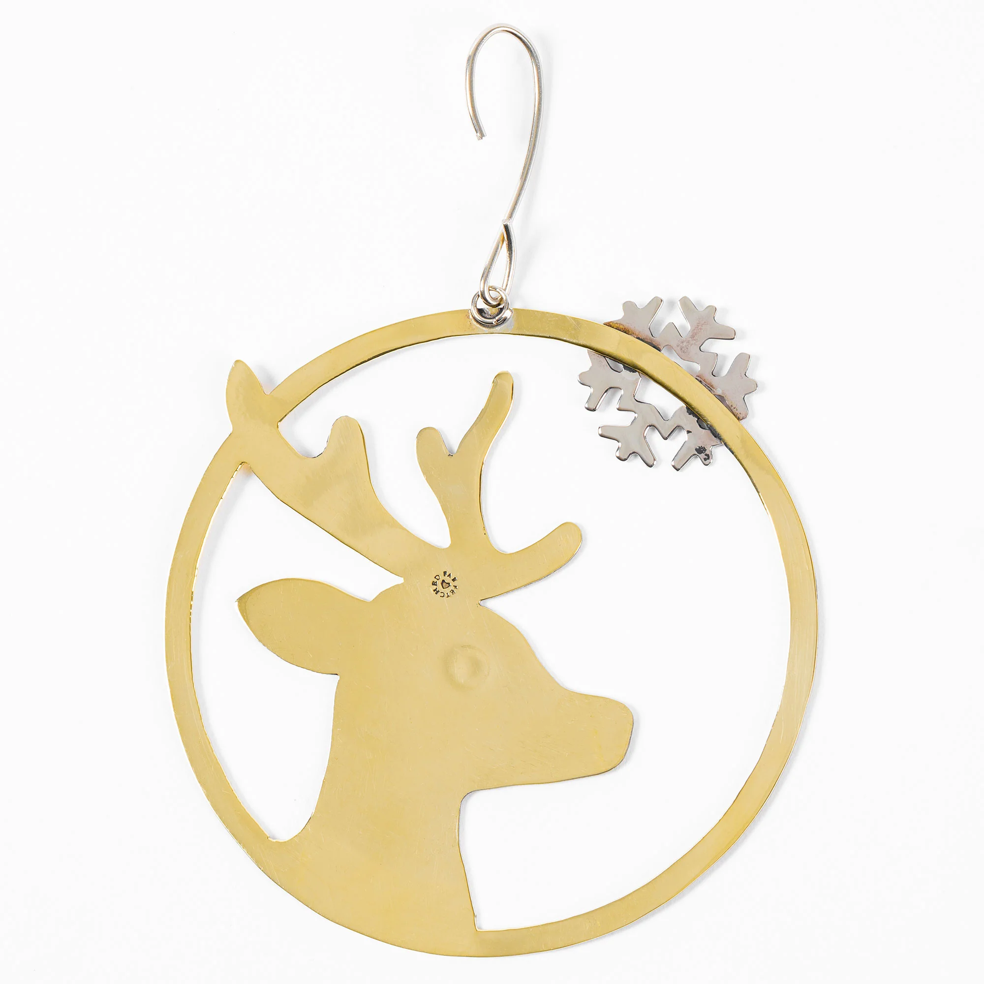 Mixed Metal Deer Ornament - Image 3