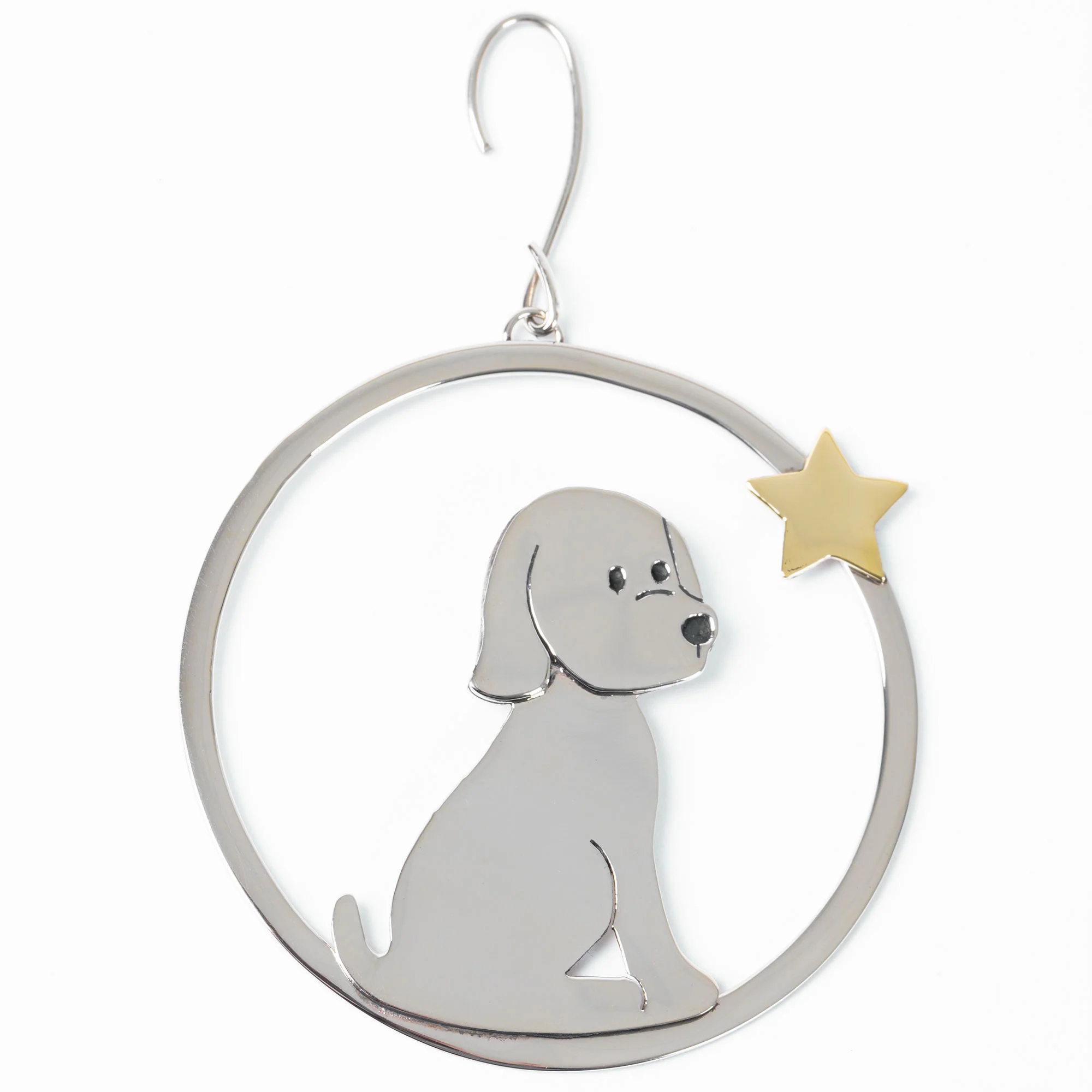 Wish Upon a Star Dog Mixed Metal Ornament - Image 2