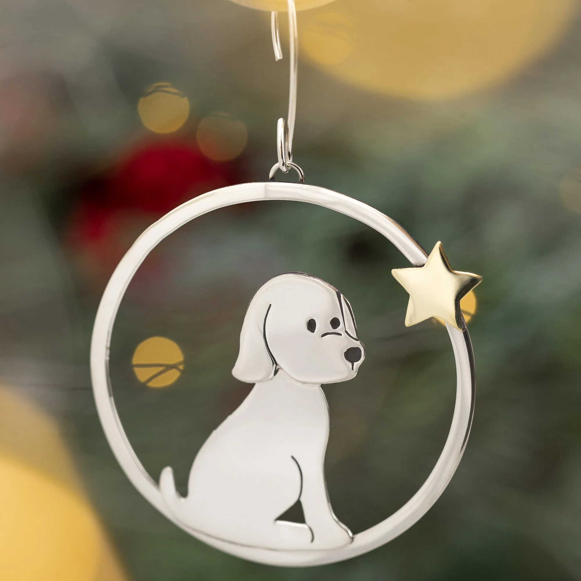 Wish Upon a Star Dog Mixed Metal Ornament - Image 4