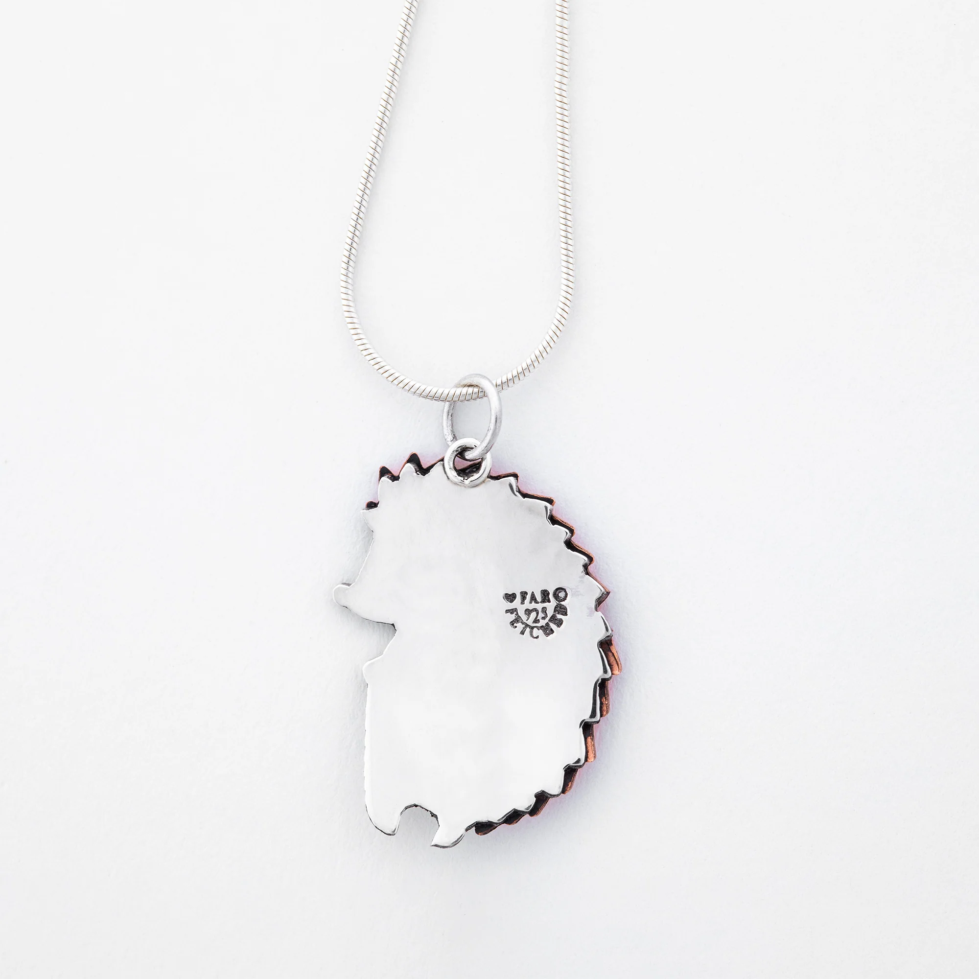 Hedgehog Sterling & Copper Necklace - Image 2