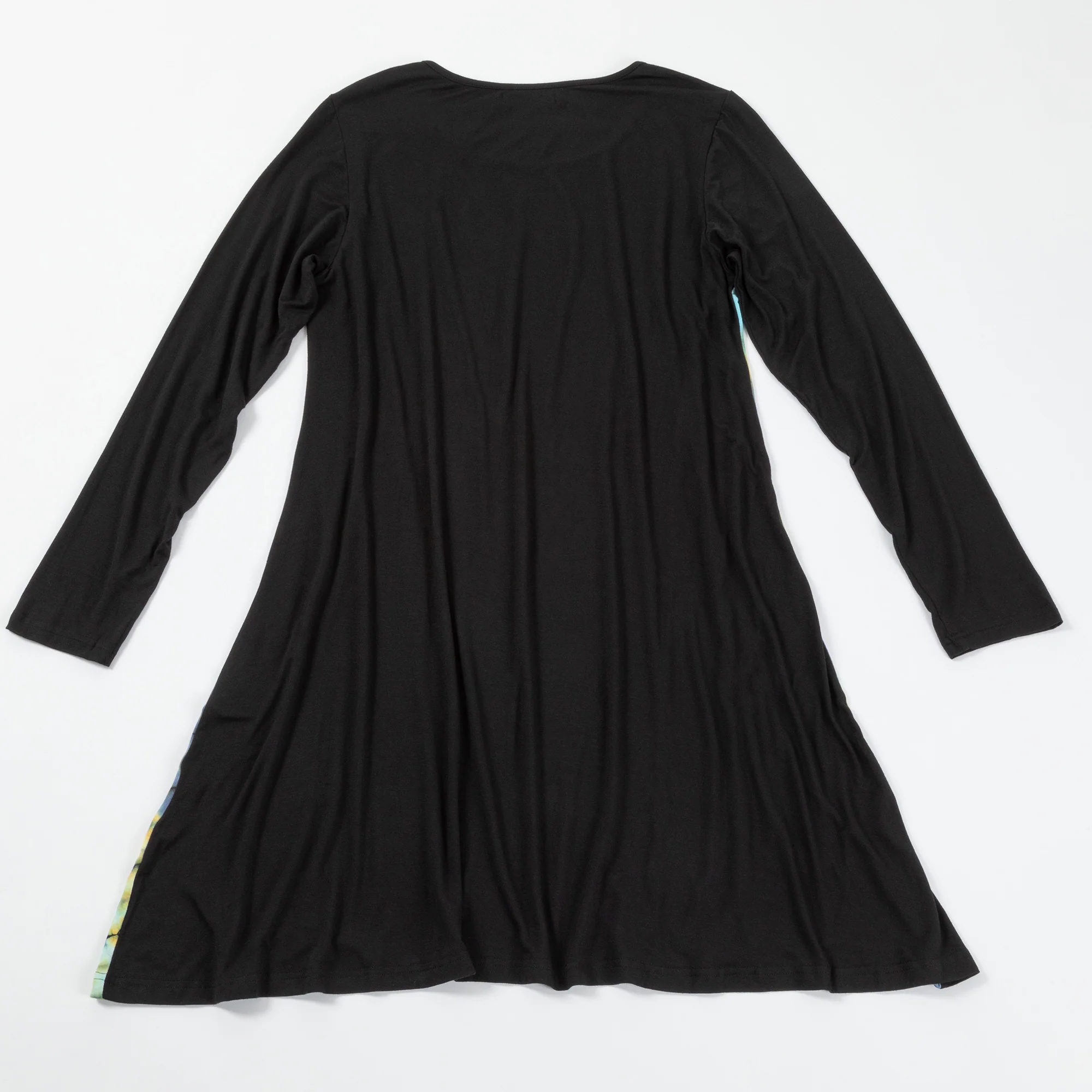 Long Sleeve Tie-Dye Side Panel Dress - Image 12