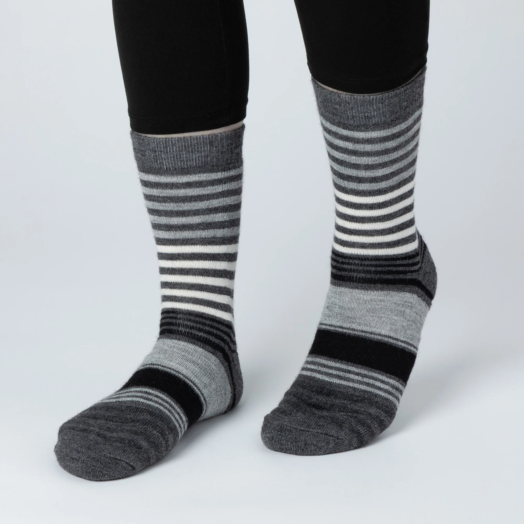 Multicolor Stripes Alpaca Socks - Image 10