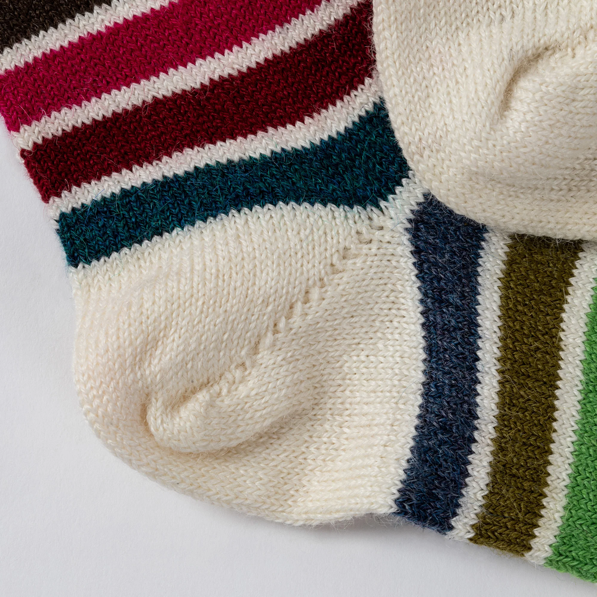 Multicolor Stripes Alpaca Socks - Image 8