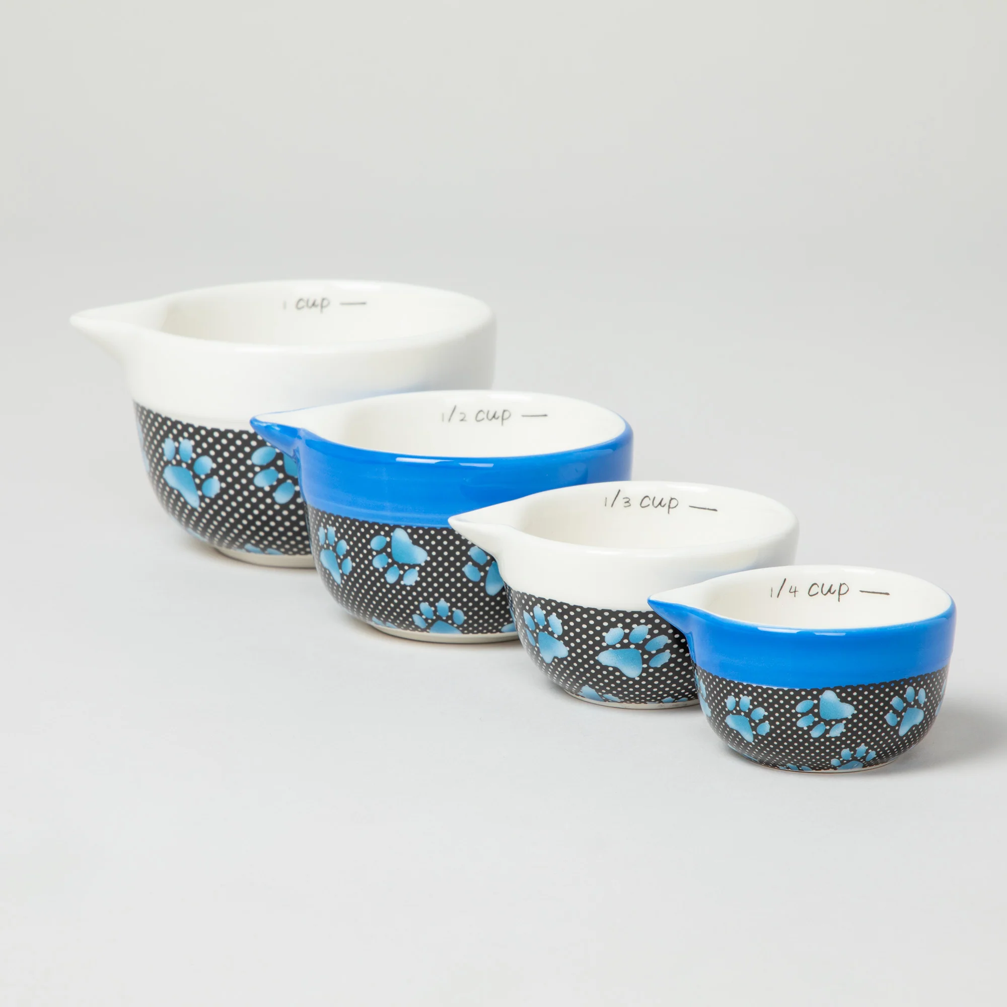Paw Prints Ceramic Measuring Cup Set - Image 4