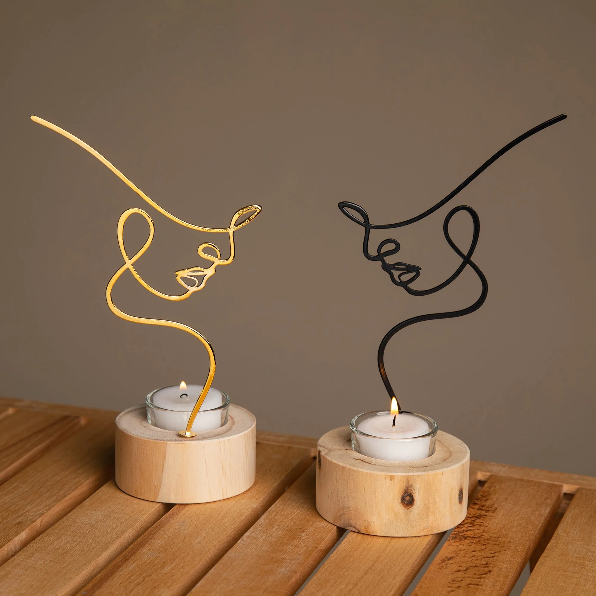 Silhouette Of Beauty Tealight Candle Holder - Image 13
