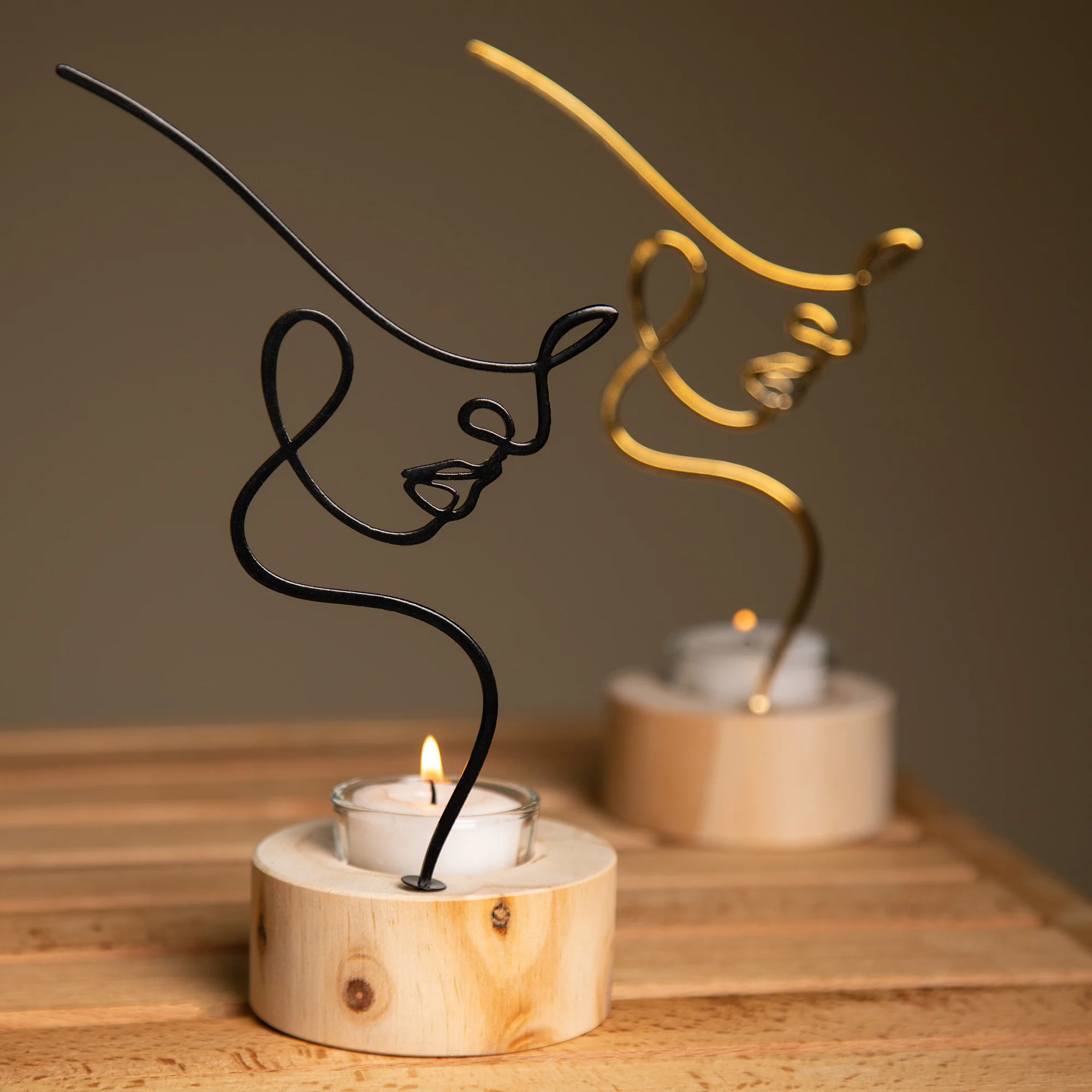 Silhouette Of Beauty Tealight Candle Holder - Image 2