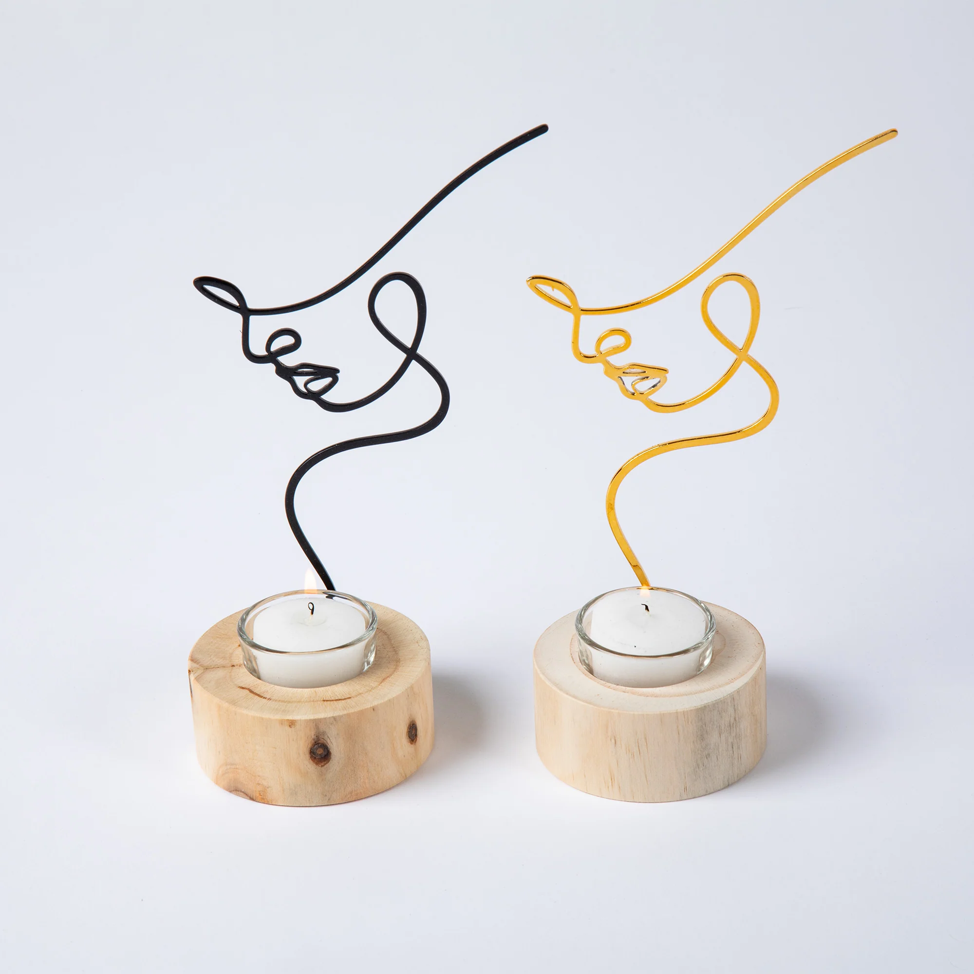 Silhouette Of Beauty Tealight Candle Holder - Image 3
