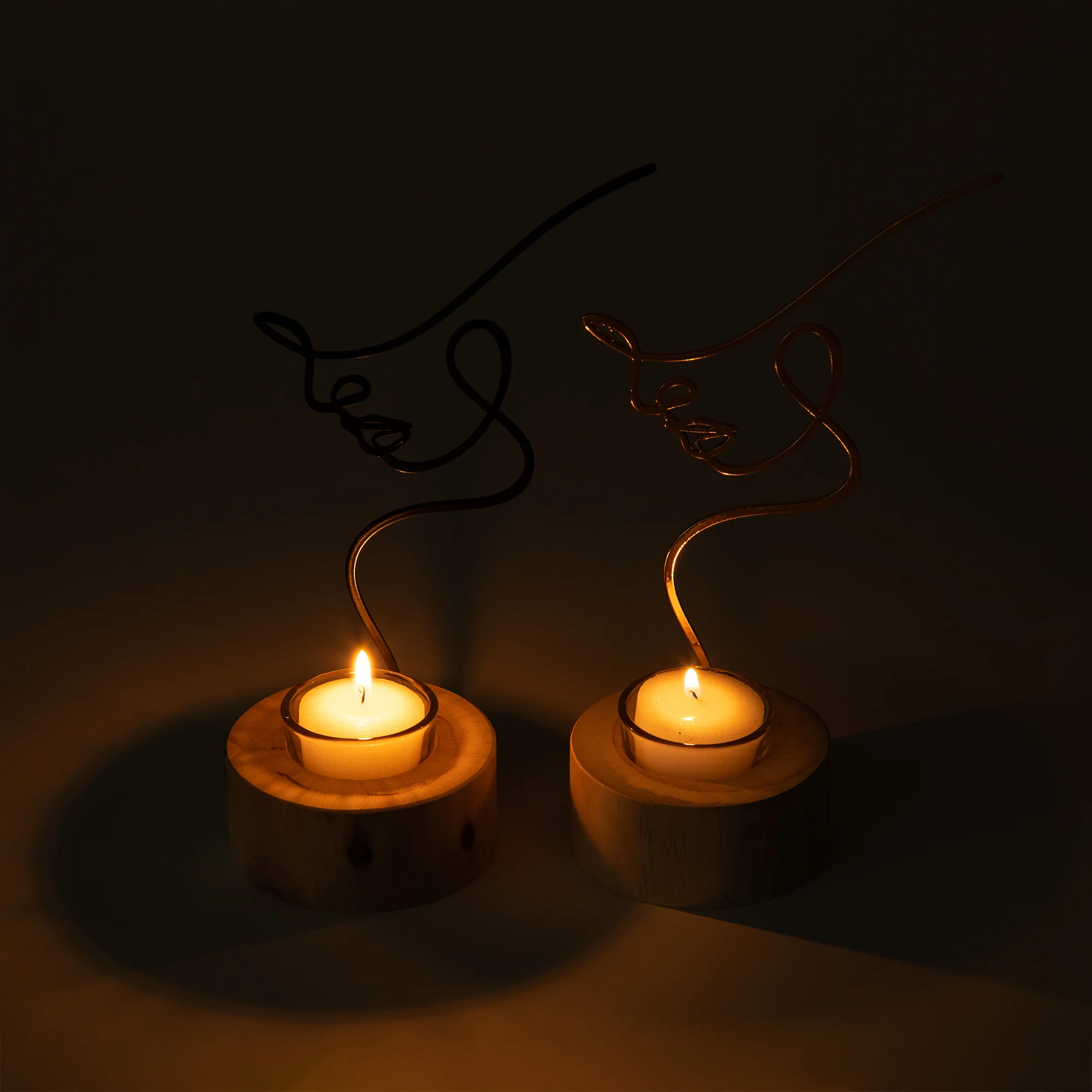 Silhouette Of Beauty Tealight Candle Holder - Image 4
