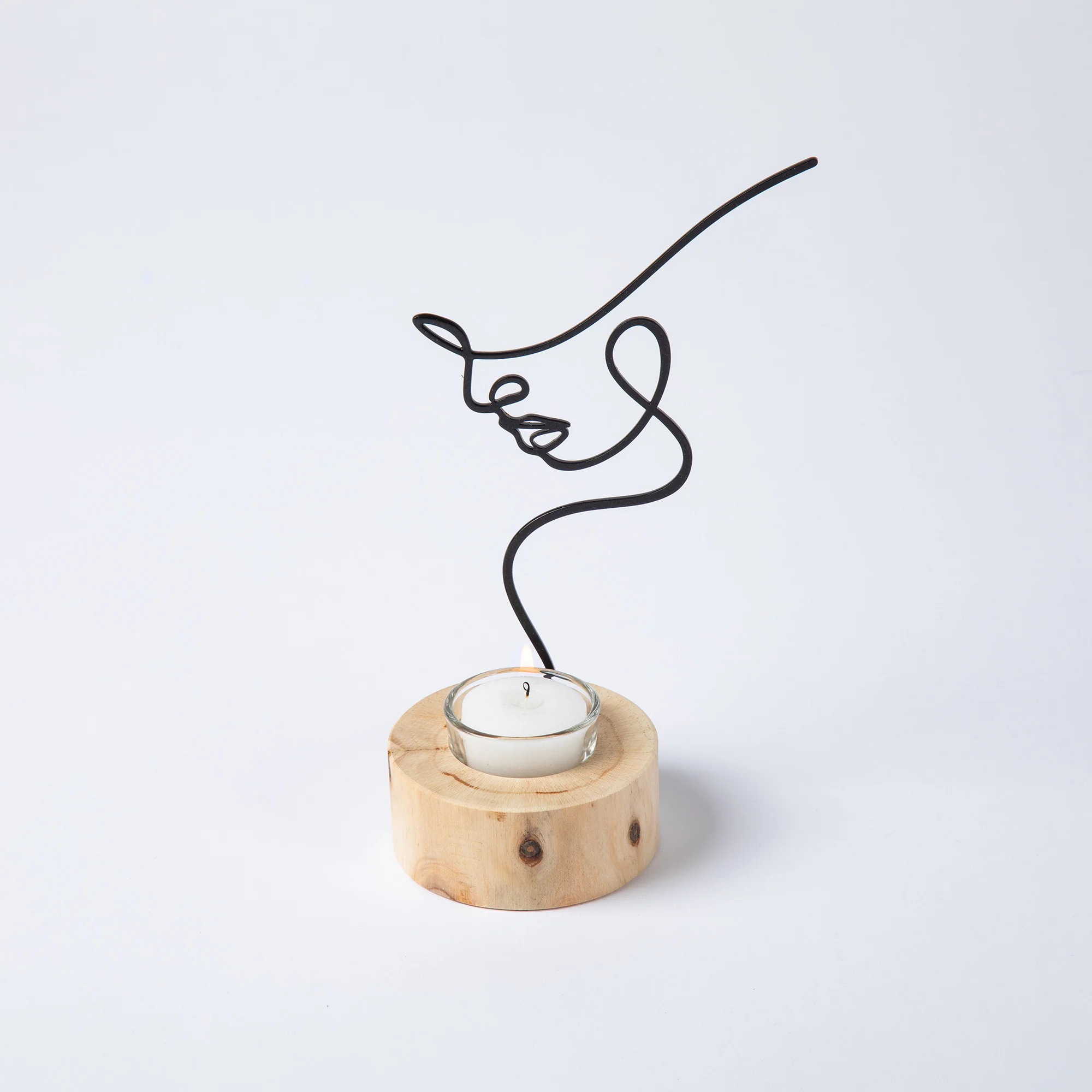 Silhouette Of Beauty Tealight Candle Holder - Image 6