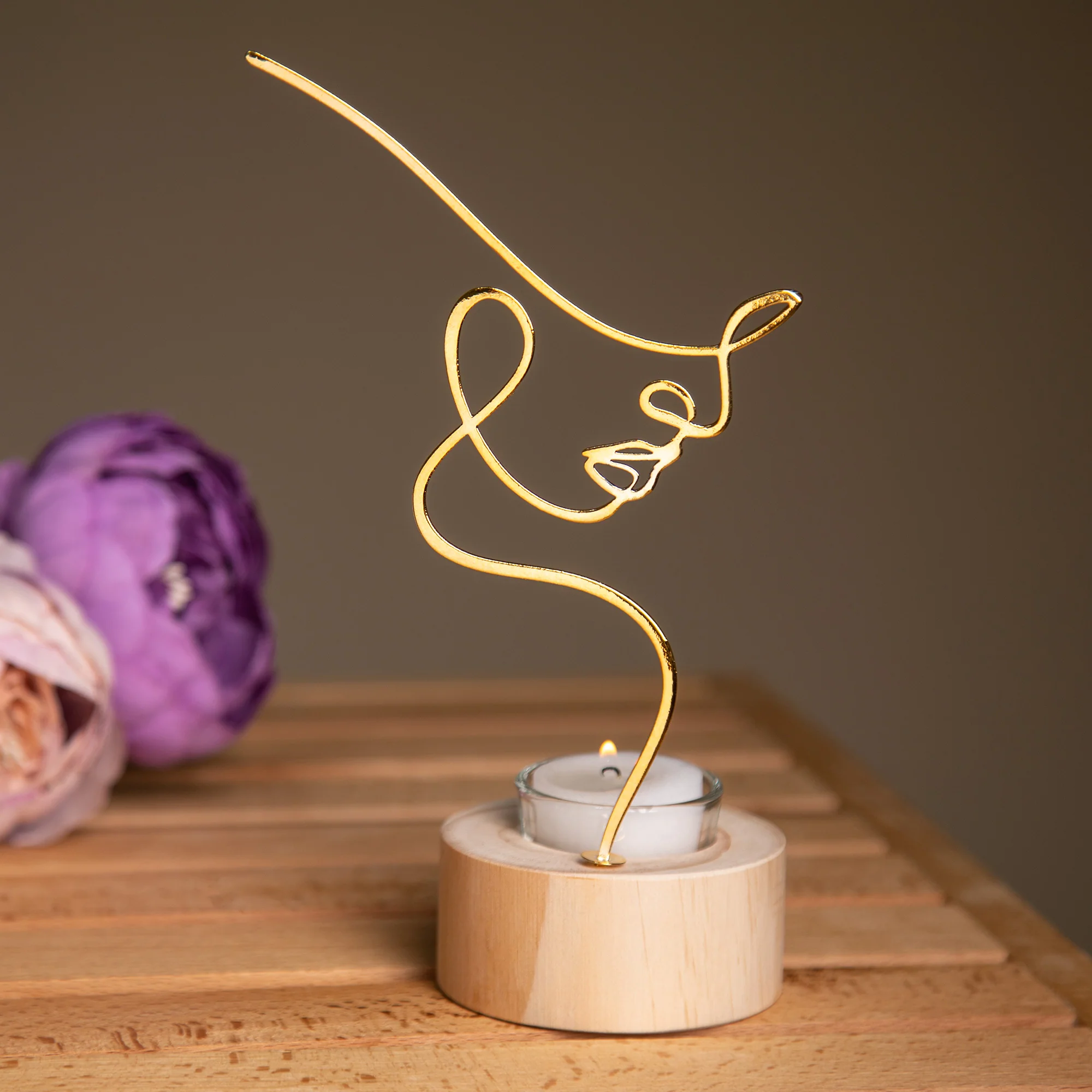 Silhouette Of Beauty Tealight Candle Holder - Image 9