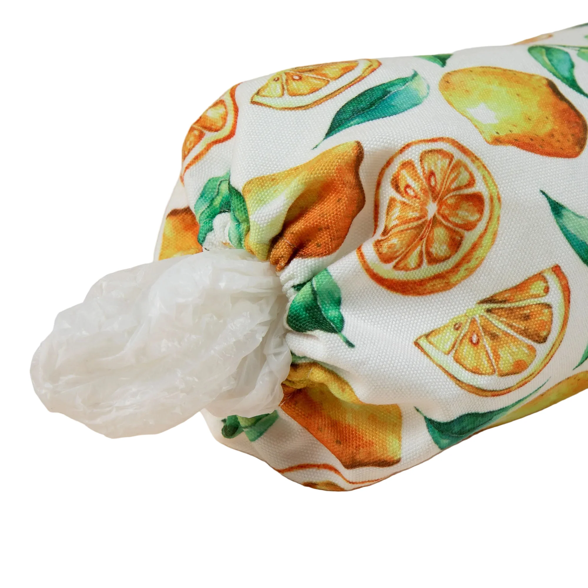 Lemon Vibes Plastic Bag Holder - Set of 2 - Image 3