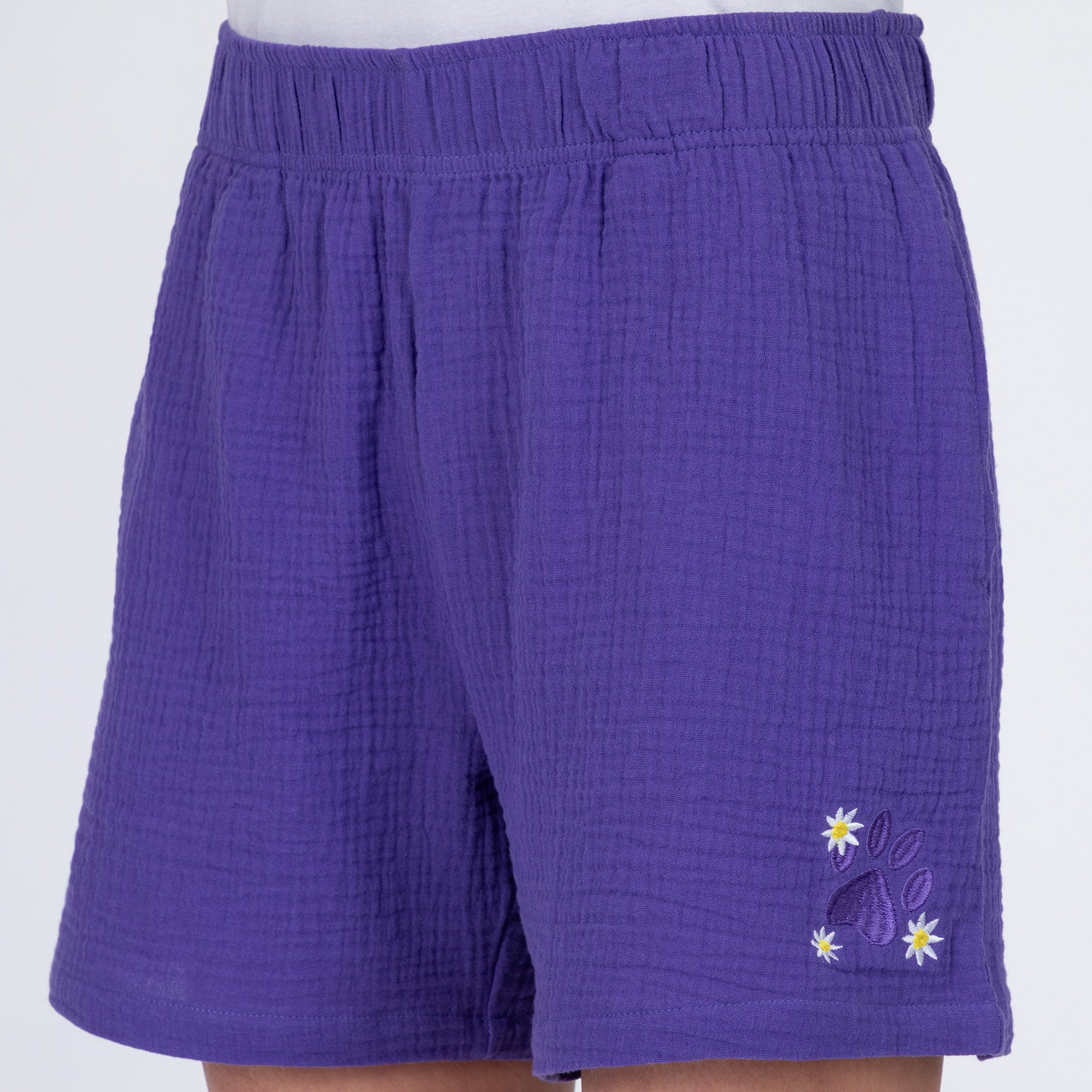 Purple Paw Floral Embroidered Cotton Separates - Image 9