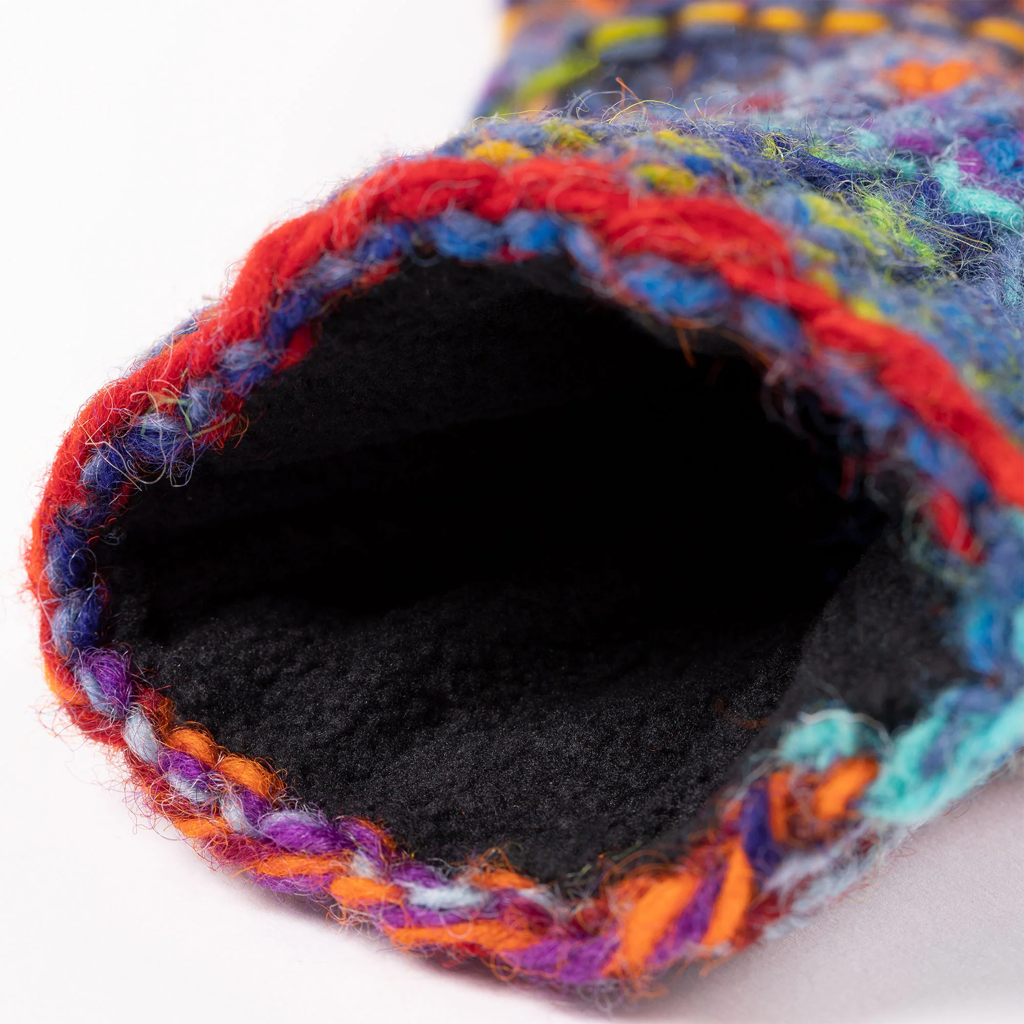 Space-Dye Hand Knit Wool Hand Warmers - Image 8