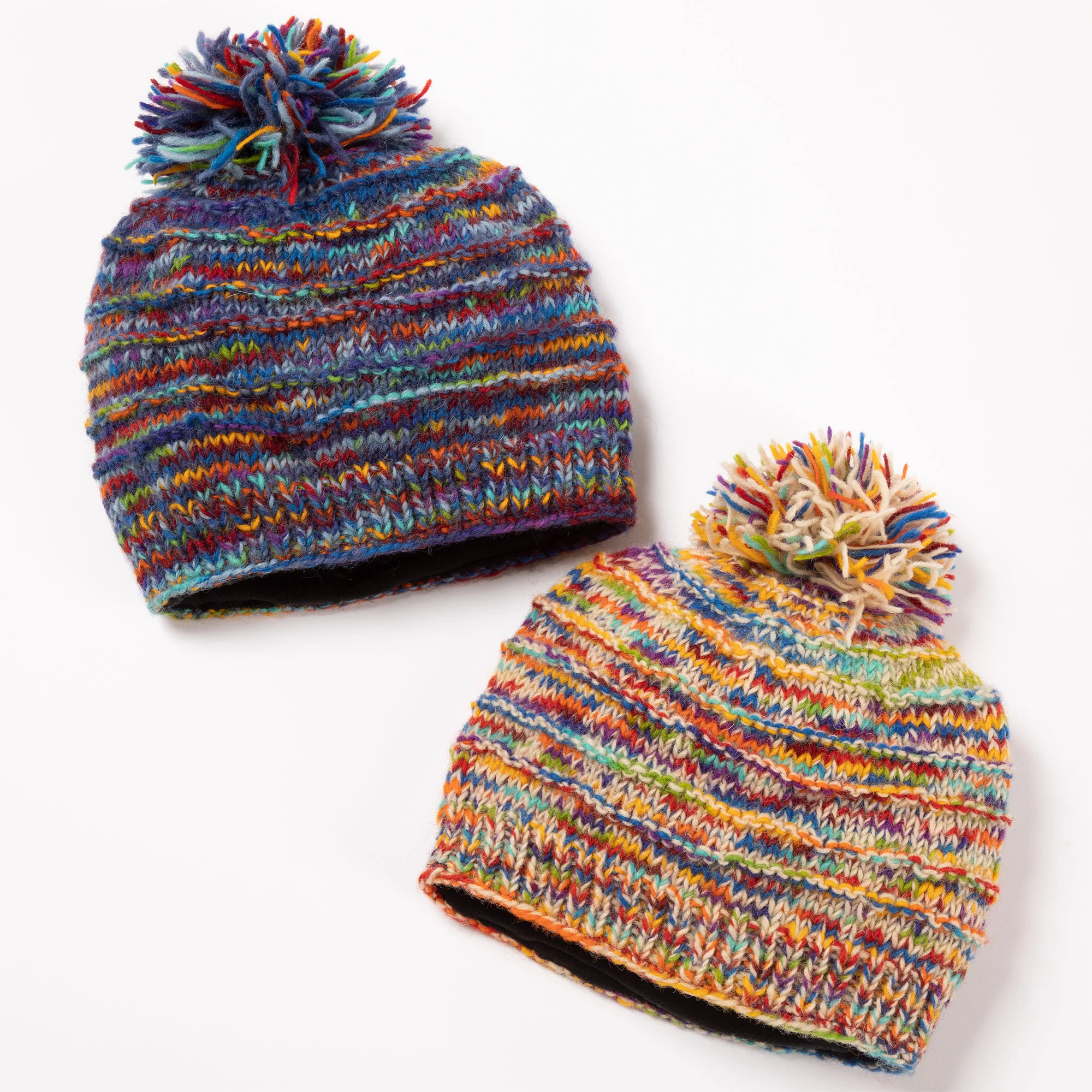 Space-Dye Hand Knit Wool Hat - Image 10