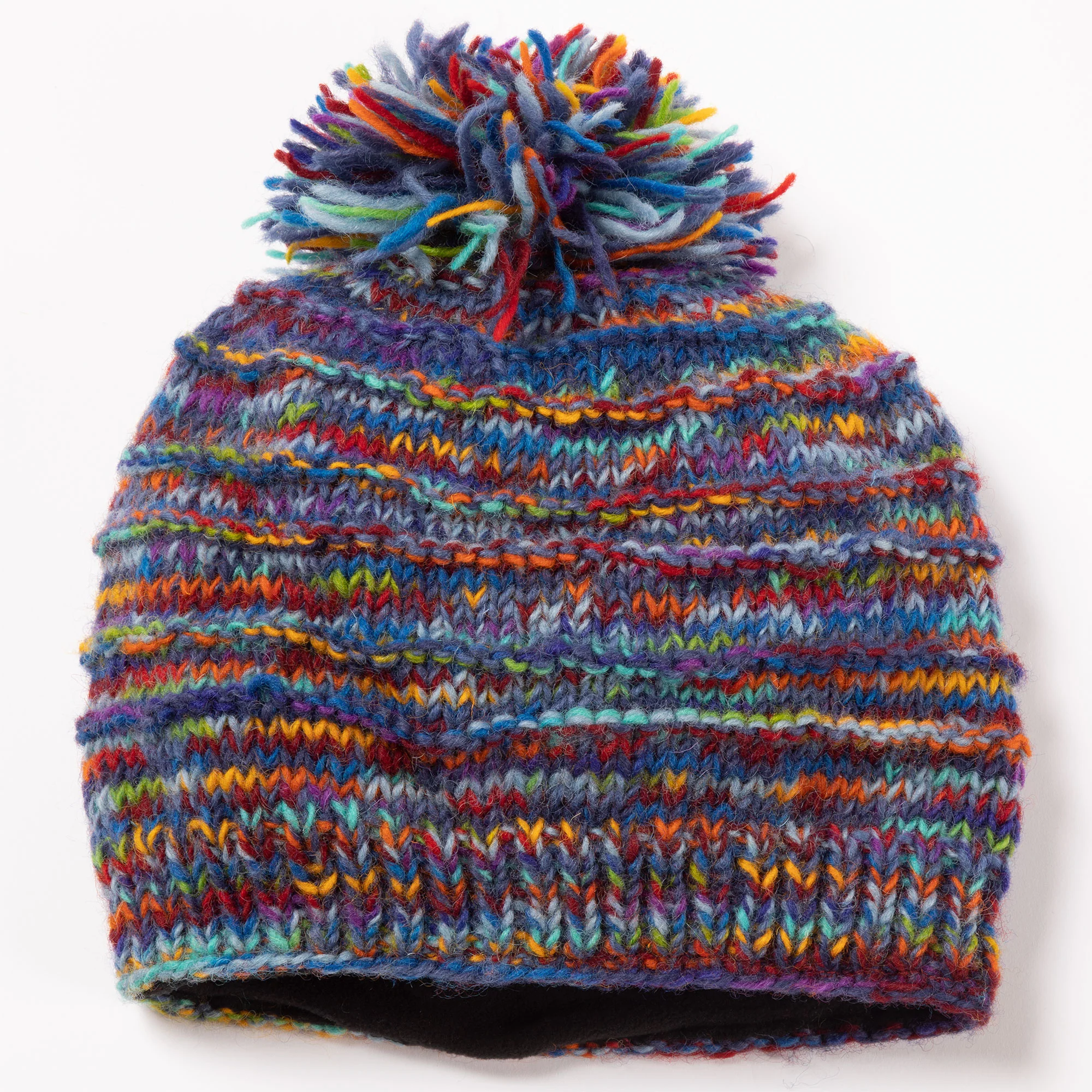 Space-Dye Hand Knit Wool Hat - Image 11