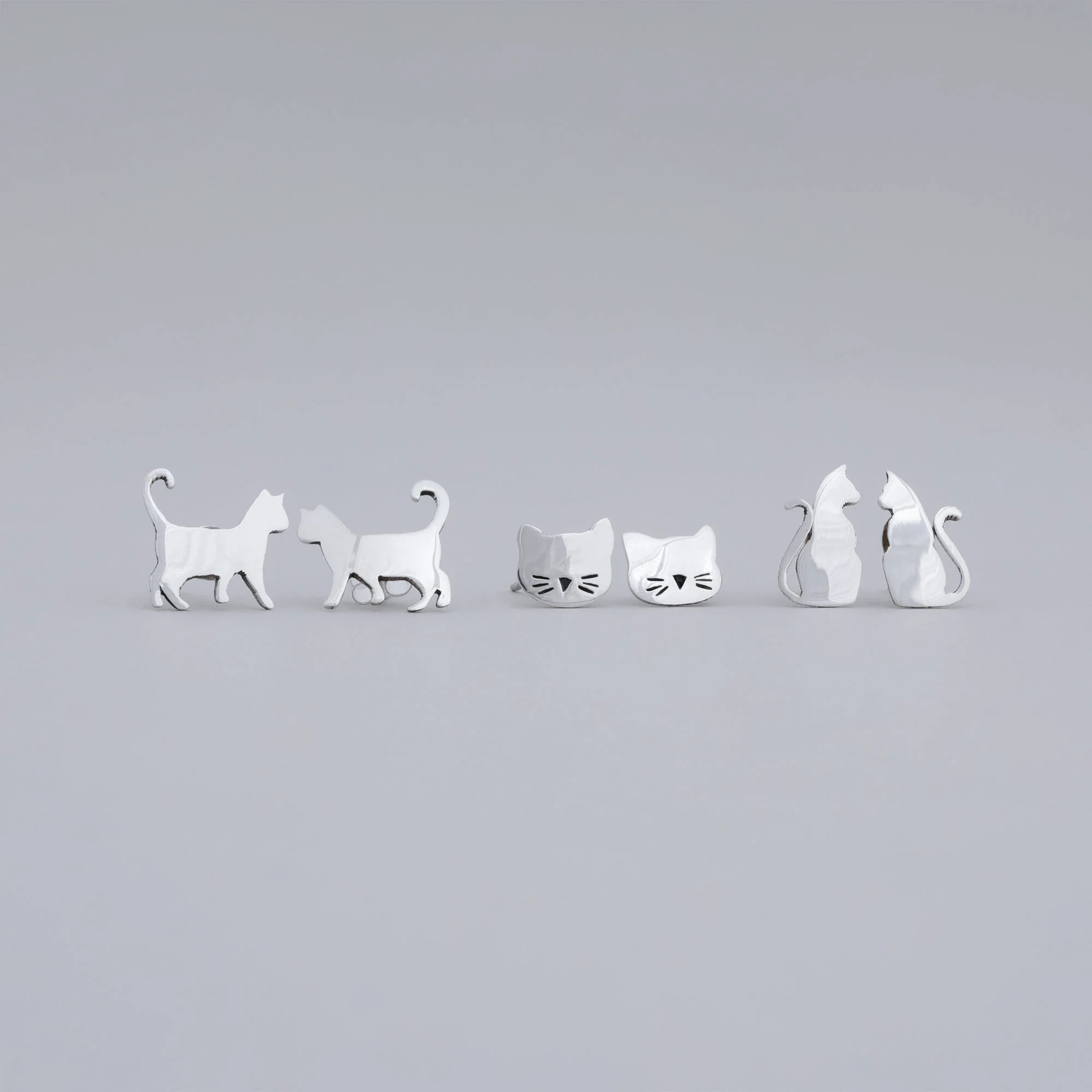 Cat Lovers Post Earrings - set of 3 - Image 4