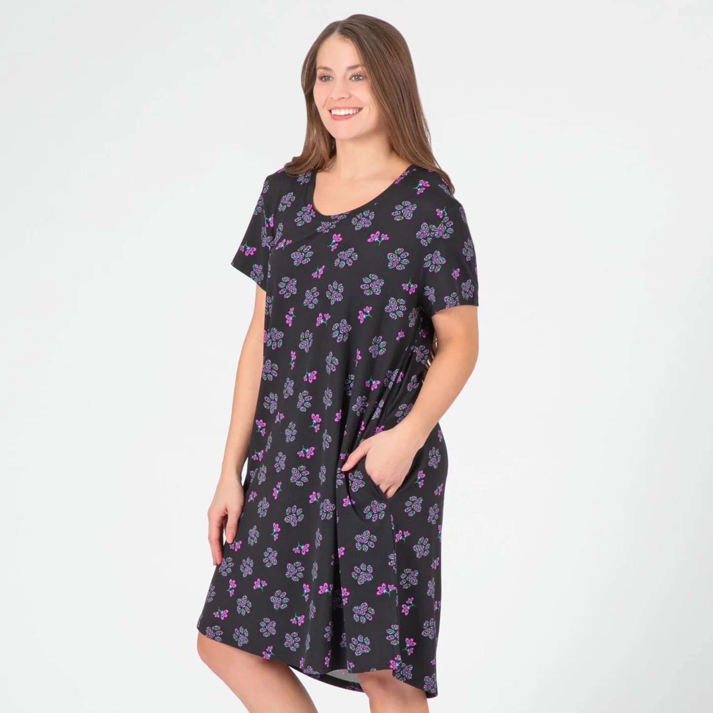 Flowers & Swirls Paw Prints Soft Touch Pajamas - Image 7