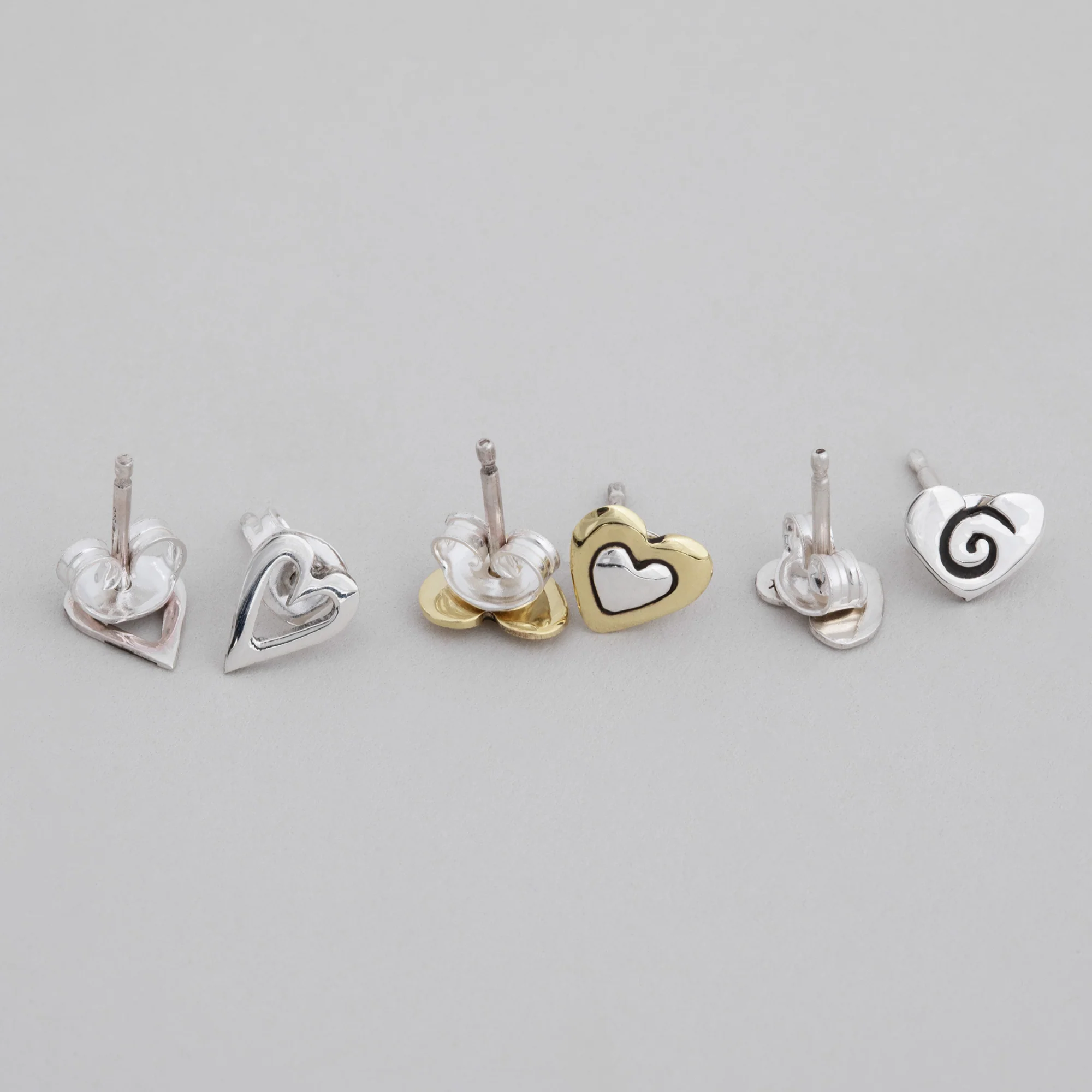 Deluxe Heart Post Earrings - Set of 3 - Image 6