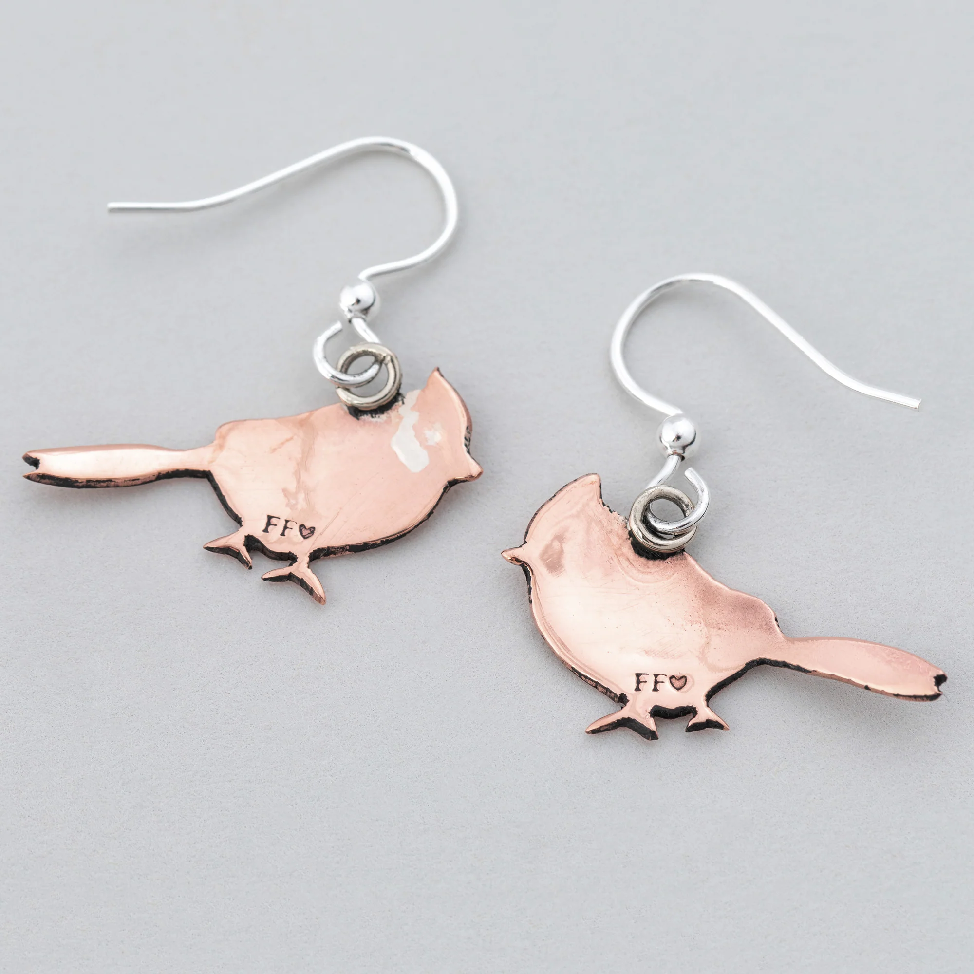 Cardinal Mixed Metal Earrings - Image 3