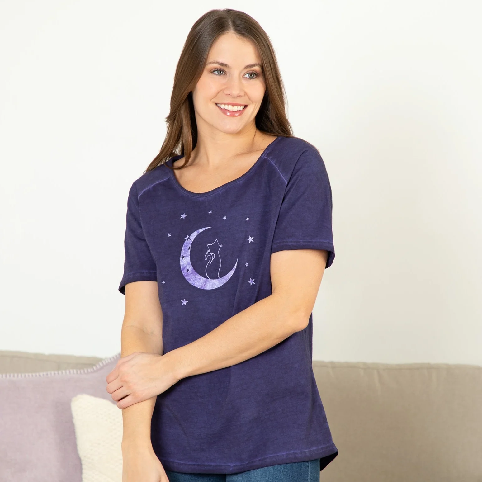 Pet & Moon Acid Wash Tee - Image 14