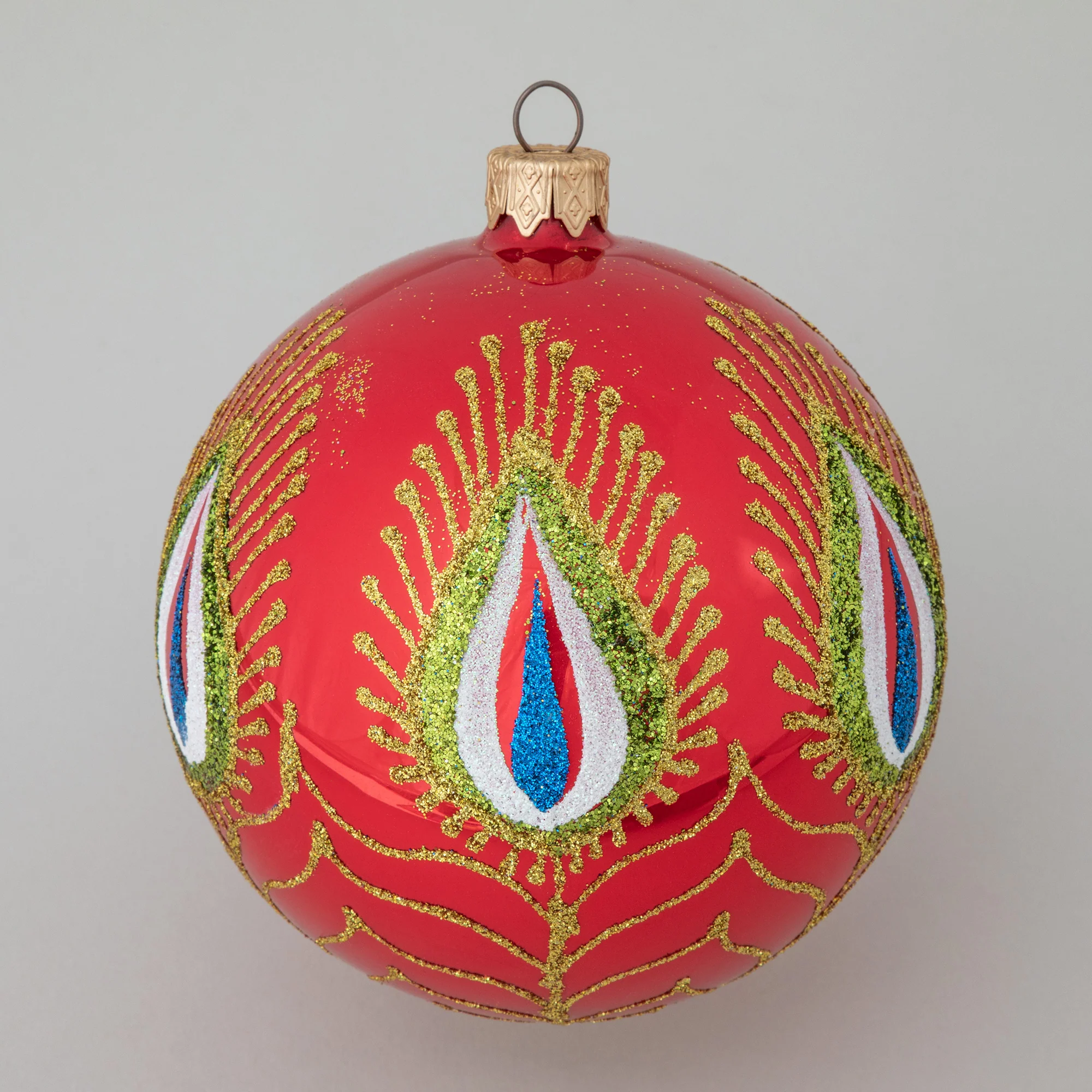 Ukrainian Handmade Christmas Glass Ornament - Image 13