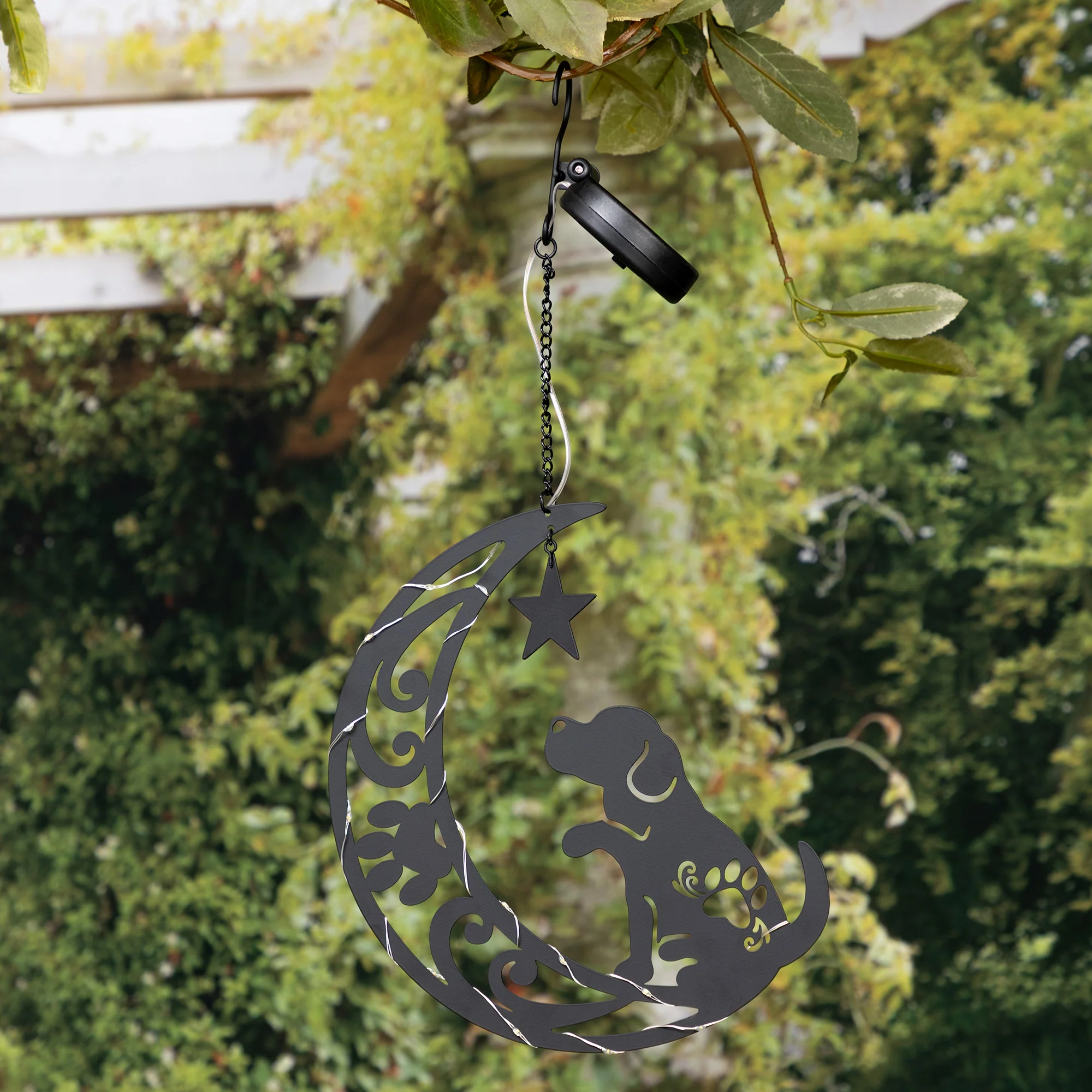Star Gazing Pets On The Moon Solar Hanging Light - Image 15