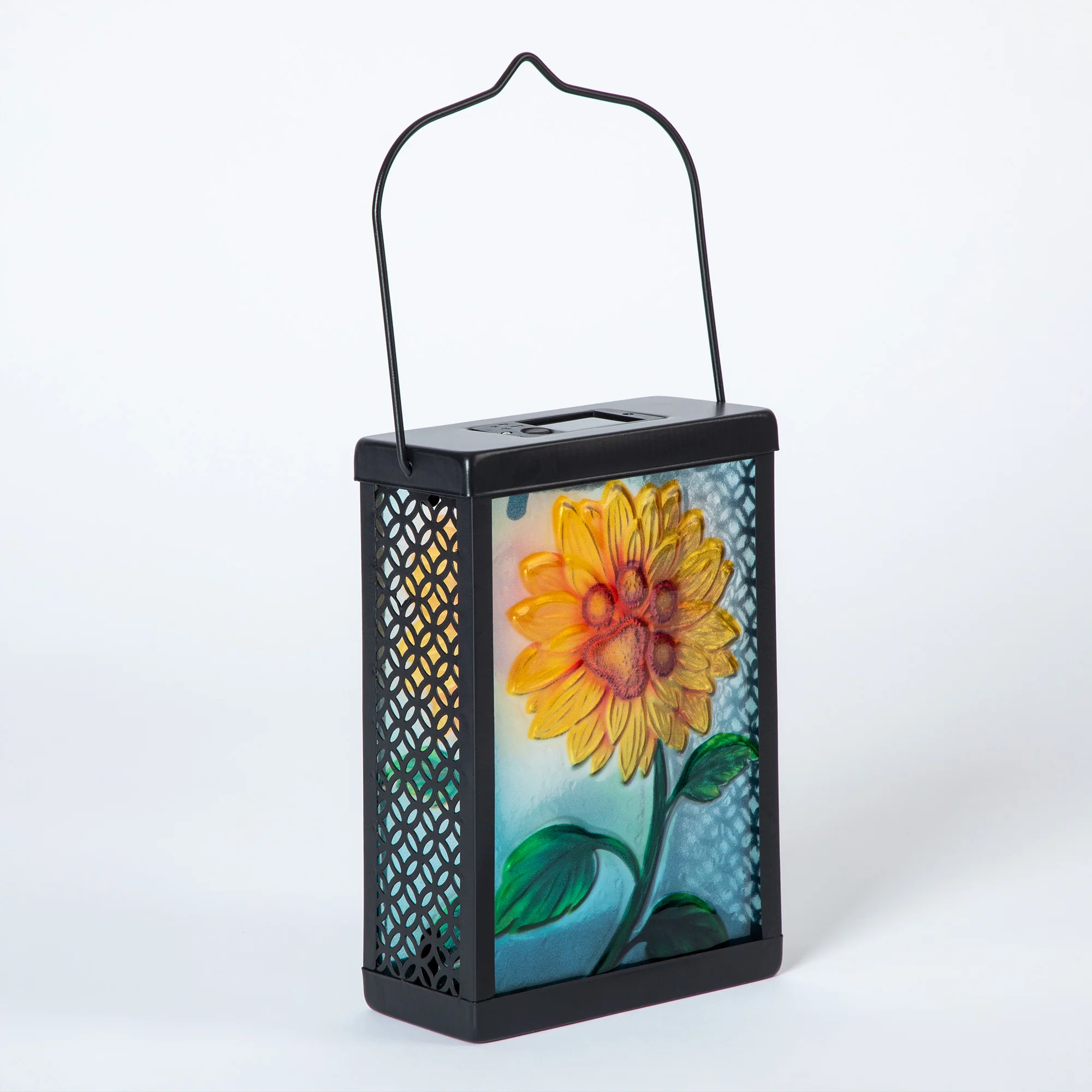 Paw Print Sunflower Solar Garden Lamp - Image 4