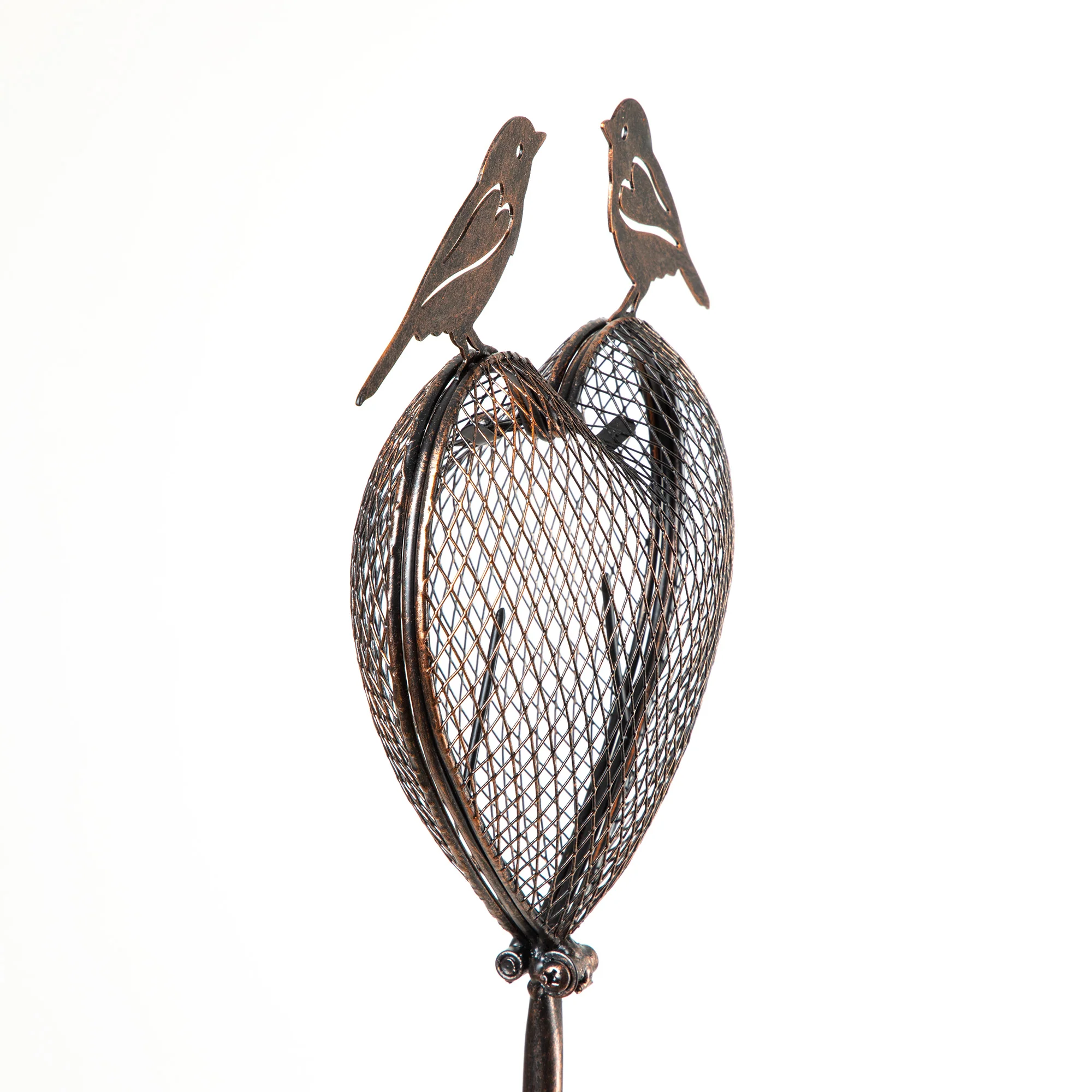 Love Birds Metal Bird Feeder Stake - Image 6